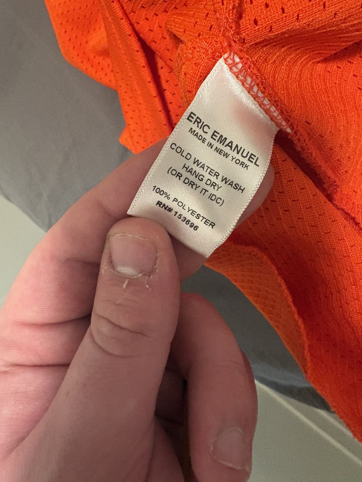 Eric Emanuel Eric Emanuel Orange Mesh Shorts – Medium Size US 35 - 4 Thumbnail