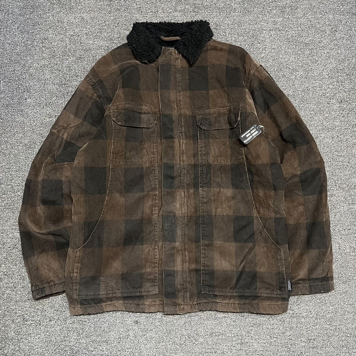 Stussy Brown Sherpa Mac Jacket  フリース Stüssy Sherpa Mac Jacket Brown | Animal Tracks