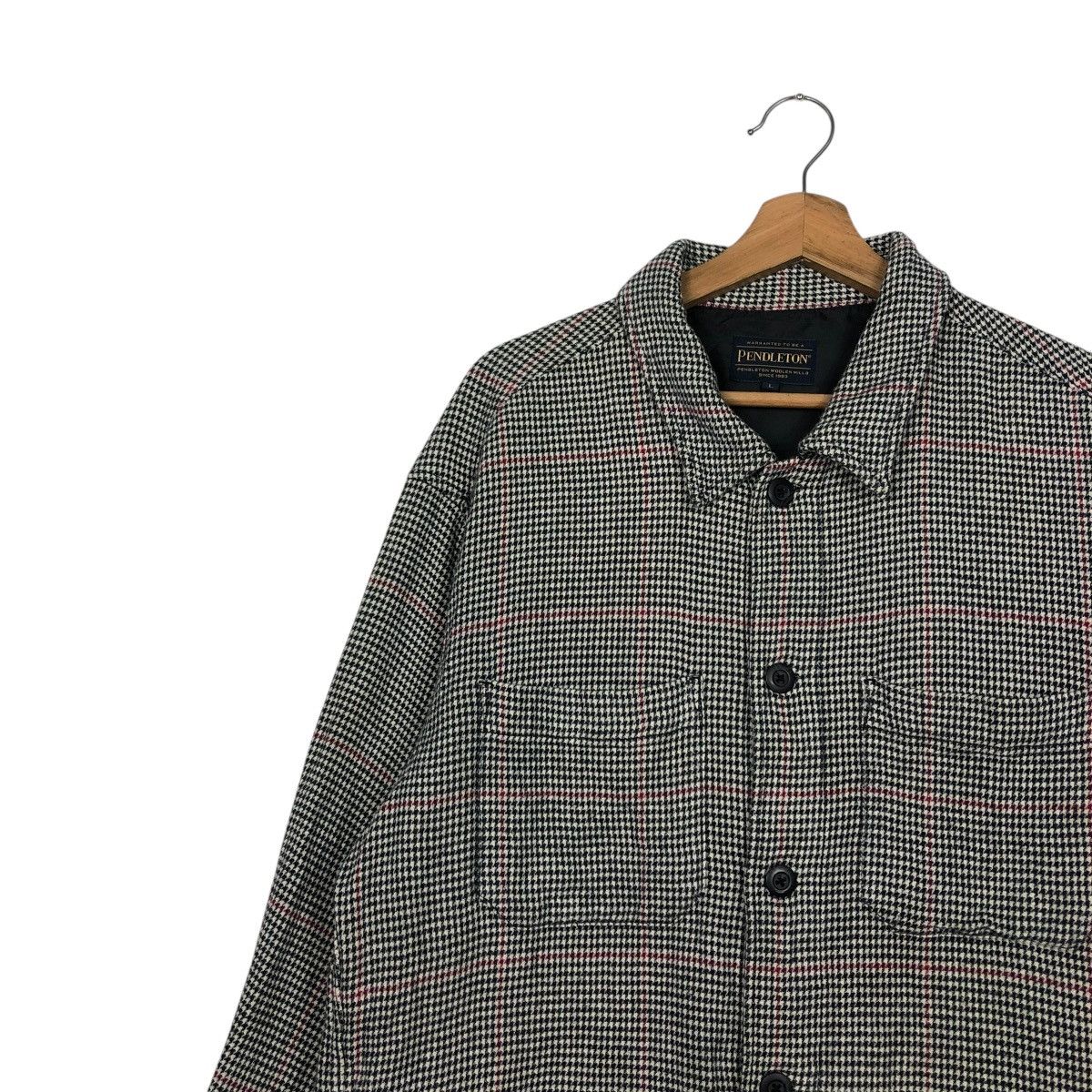 Pendleton 🔥VINTAGE CHORE WORK BUTTON JACKET PENDLETON TARTAN DESIGN Size US L / EU 52-54 / 3 - 9 Thumbnail