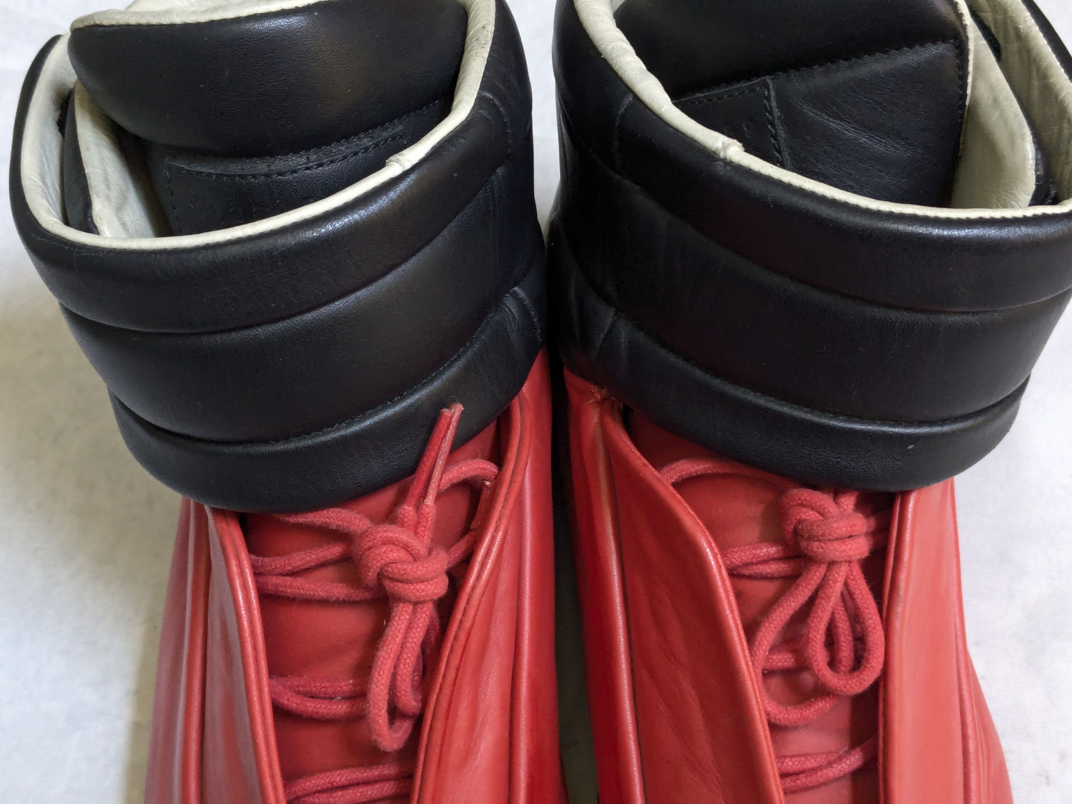 Maison Margiela 44/11-Maison Margiela Future High Sneaker Red/Black Size US 11 / EU 44 - 5 Thumbnail