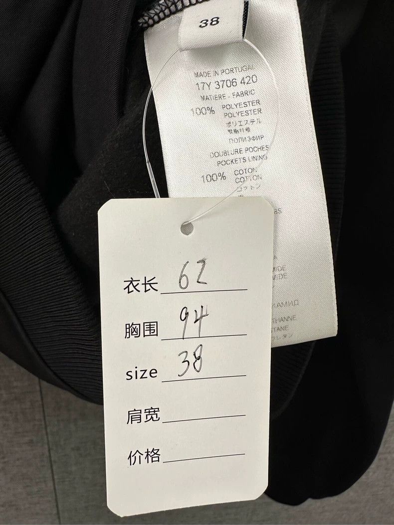 Givenchy Givenchy Size38 Black Letter Side Logo Long Sleeve Jacket Size US M / EU 48-50 / 2 - 4 Thumbnail