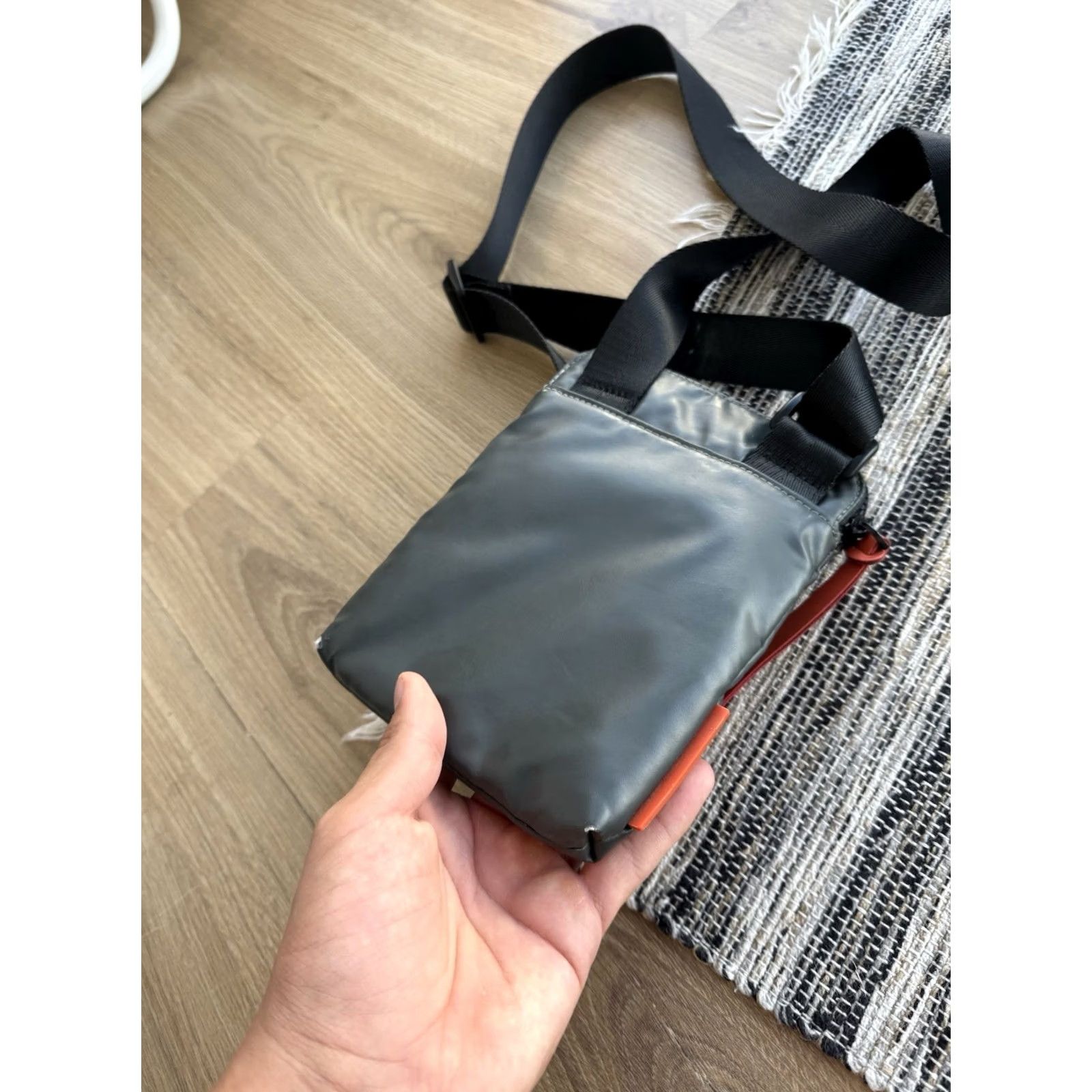 Diesel VINTAGE Diesel Crossbody Shoulder Bag Mini Leather Darck Green 90s Y2K Army Streetwear Mens Bags Size ONE SIZE - 6 Thumbnail