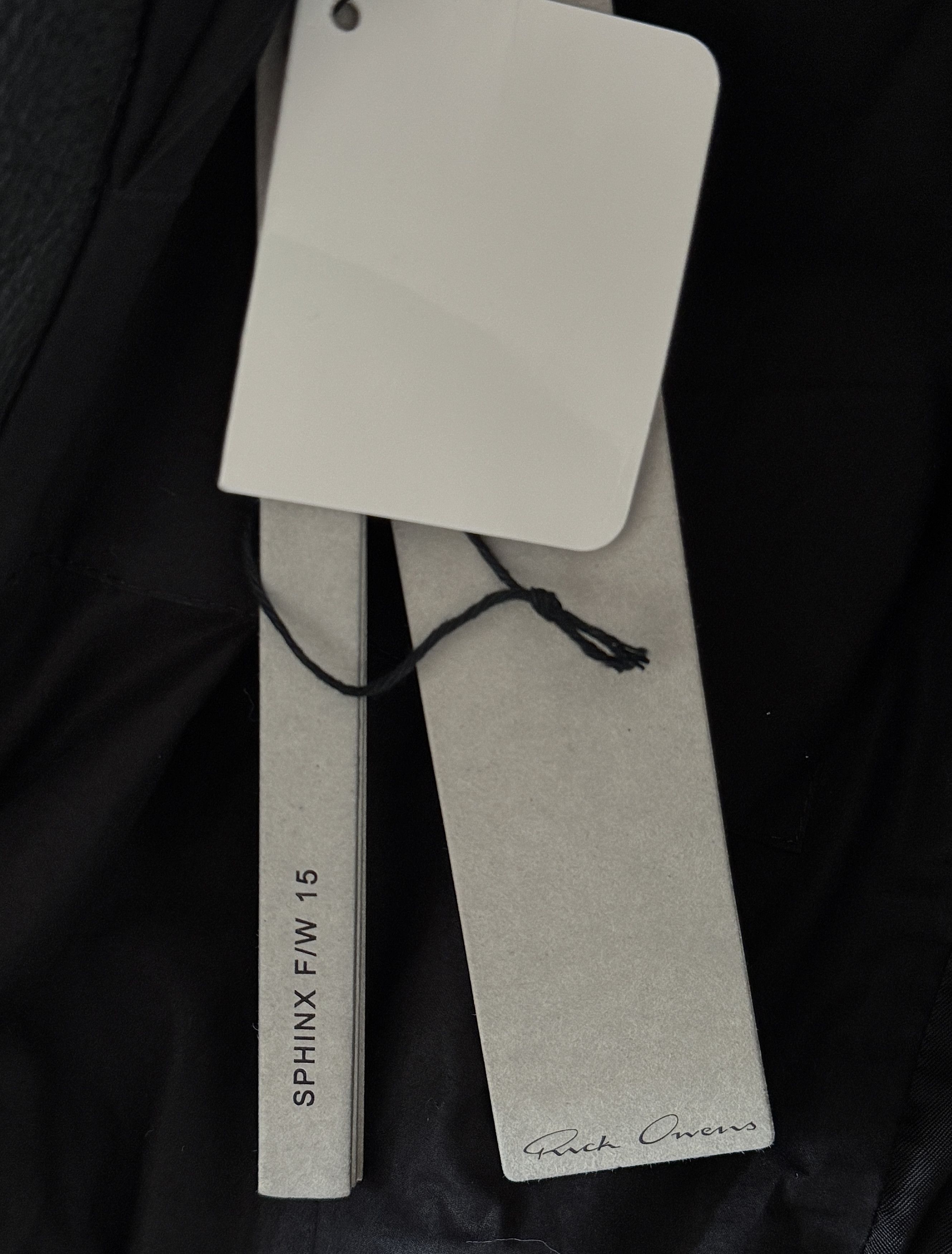 Rick Owens Rick Owens NWT Mollino Asymmetrical Black Leather Jacket Size US M / EU 48-50 / 2 - 4 Thumbnail