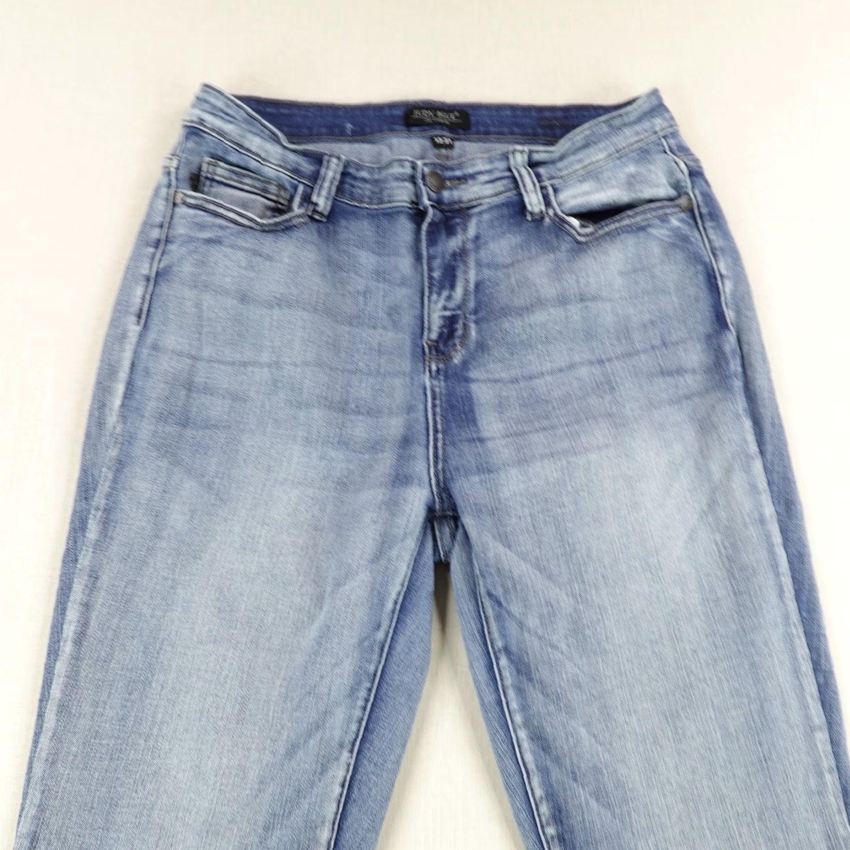 Vintage Judy Blue Jeans Womens 13x31 Skinny Slim High Rise Denim Blue 29 in Inseam 28.5 in Regular Rise Pockets Stretch Size 29" - 2 Thumbnail