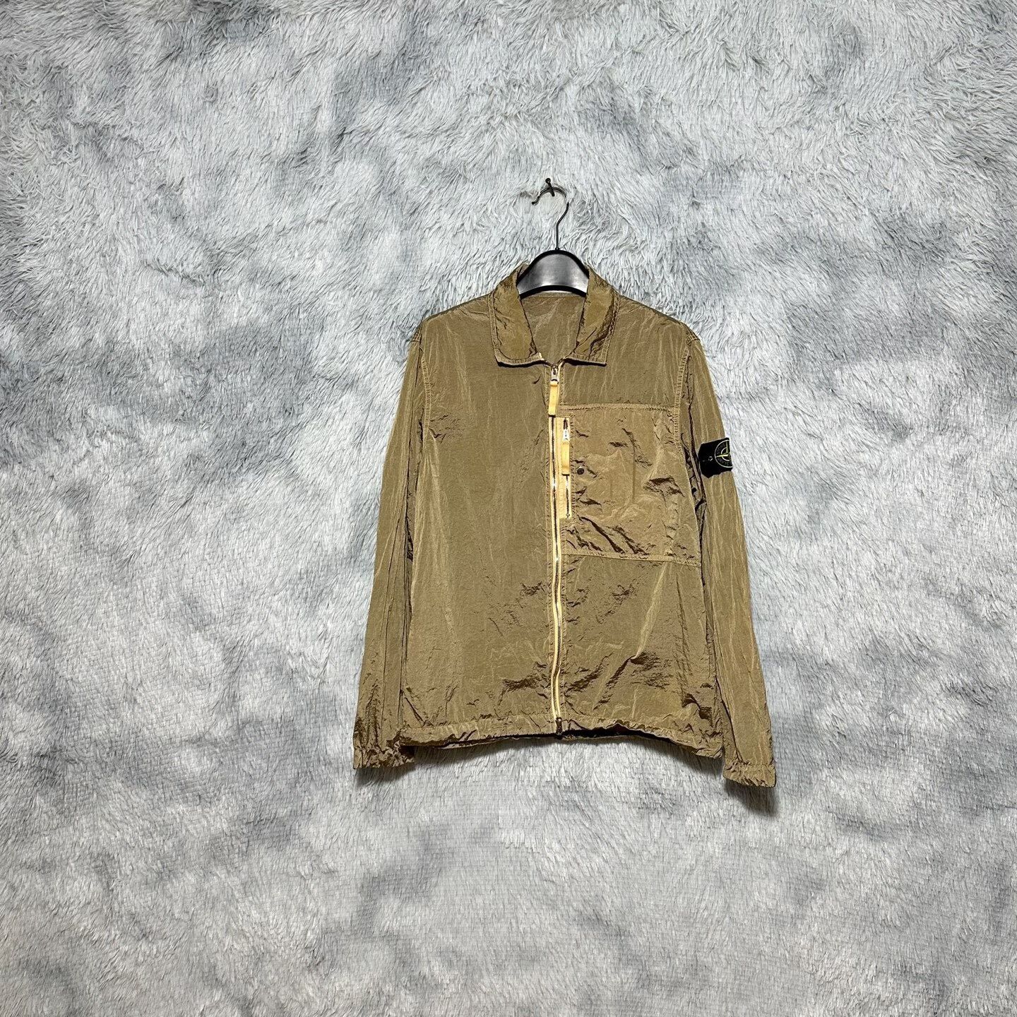 Stone Island stone island metallic nylon jacket gold color Size US M / EU 48-50 / 2 - 1 Thumbnail
