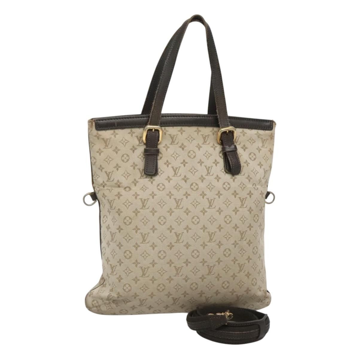 Louis Vuitton Monogram Mini Franoise 2Way Tote Bag Khaki M92209 Auth 116567 in Brown, Women's
