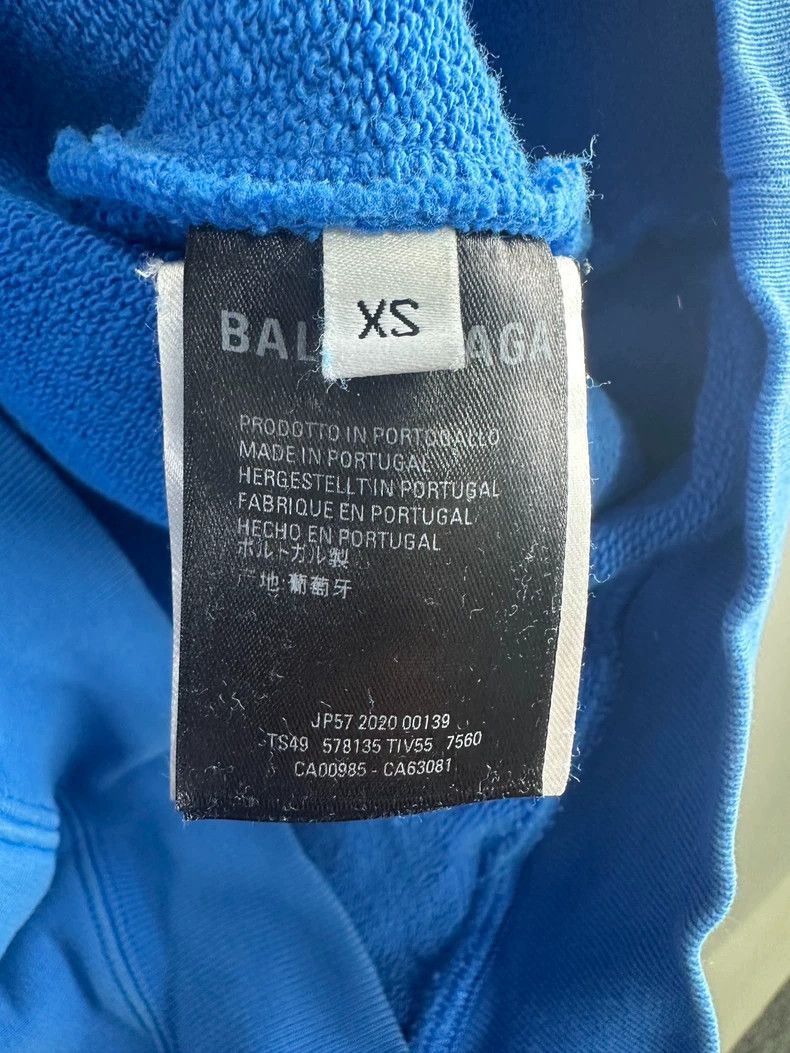 Balenciaga Balenciaga Blue Mailbox Hoodie 2502-Nextarrow Size US XS / EU 42 / 0 - 5 Thumbnail