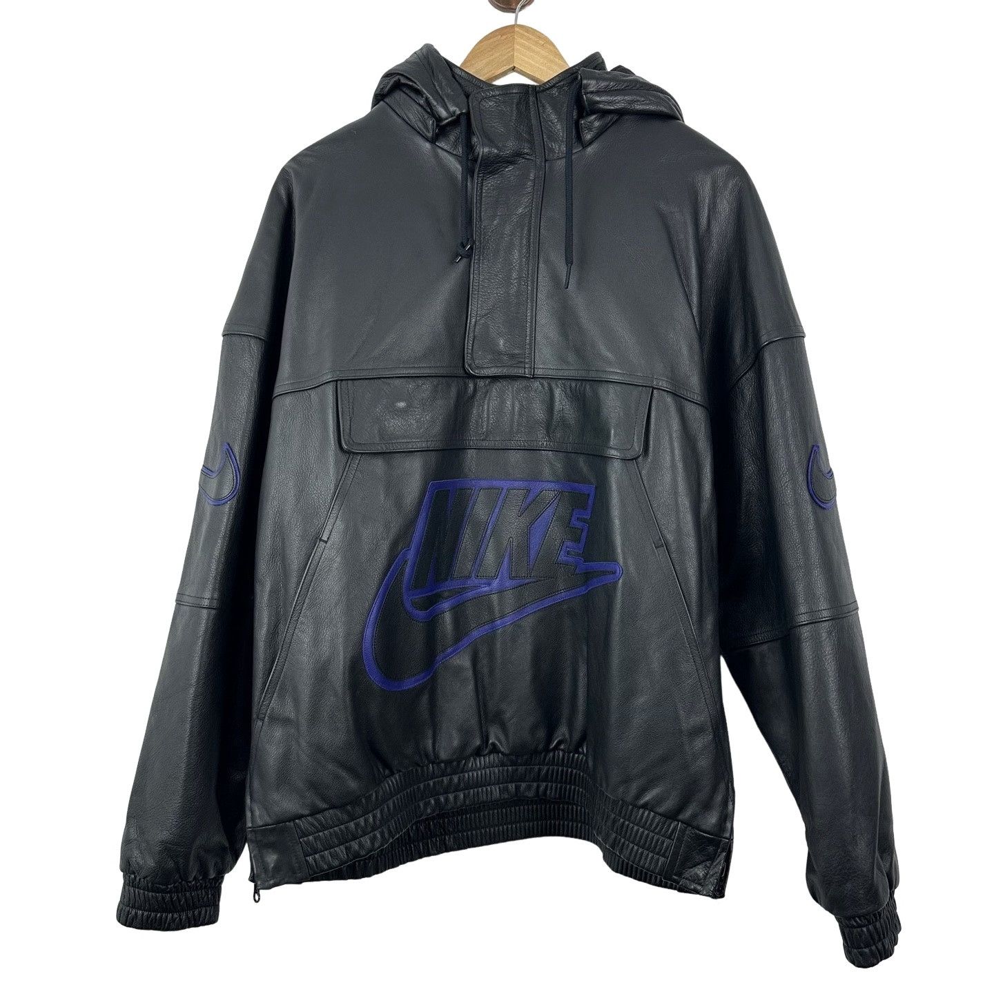 Nike × Supreme Supreme x Nike Leather Pullover Jacket M Size US M / EU 48-50 / 2 - 1 Thumbnail