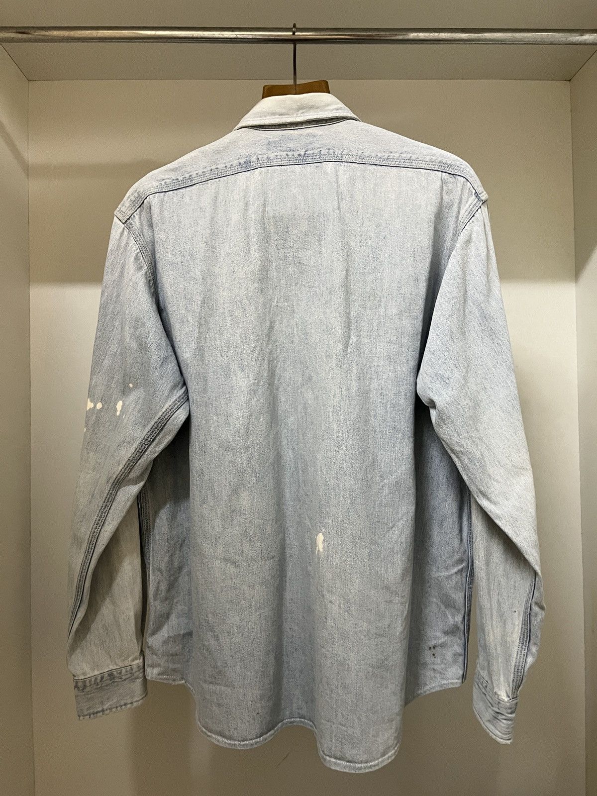 RRL Ralph Lauren RRL Ralph Lauren Denim Shirt Size US L / EU 52-54 / 3 - 2 Thumbnail