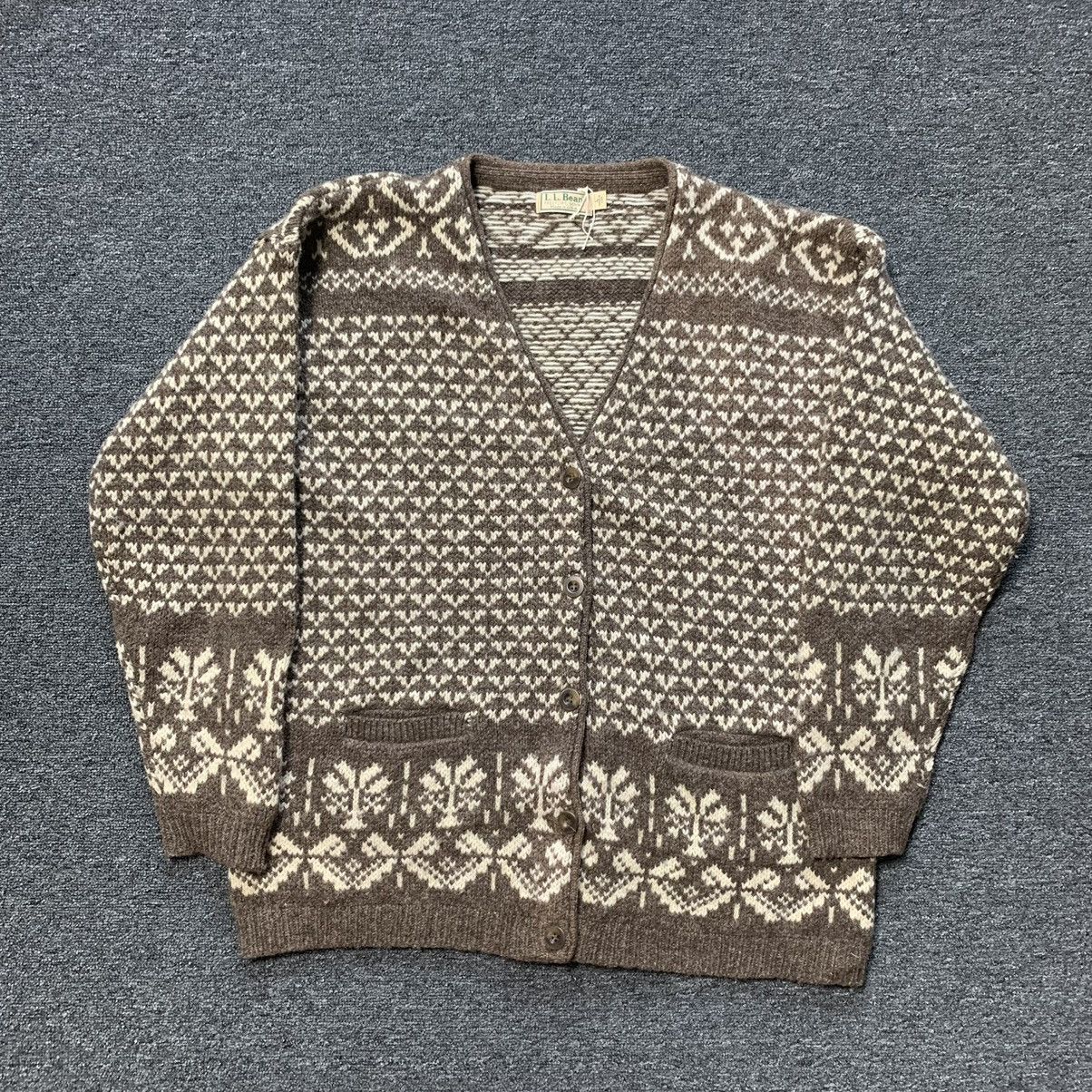 L.L. Bean Rare Vintage LL Bean Knit Sweater 100% Wool Size US L / EU 52-54 / 3 - 7 Thumbnail