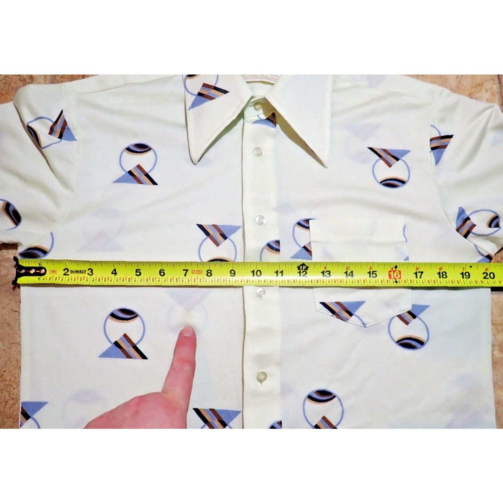 Vintage VINTAGE Sears Kings Road Geometric Disco Shirt Mens M Size US M / EU 48-50 / 2 - 6 Thumbnail