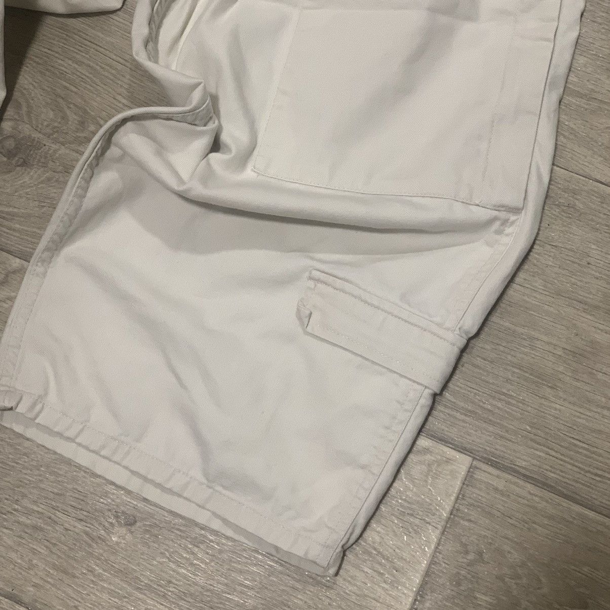 Japanese Brand × Stussy Vintage Archival Stussy Cargo Shorts Breeches Baggy white Size US 34 / EU 50 - 5 Thumbnail