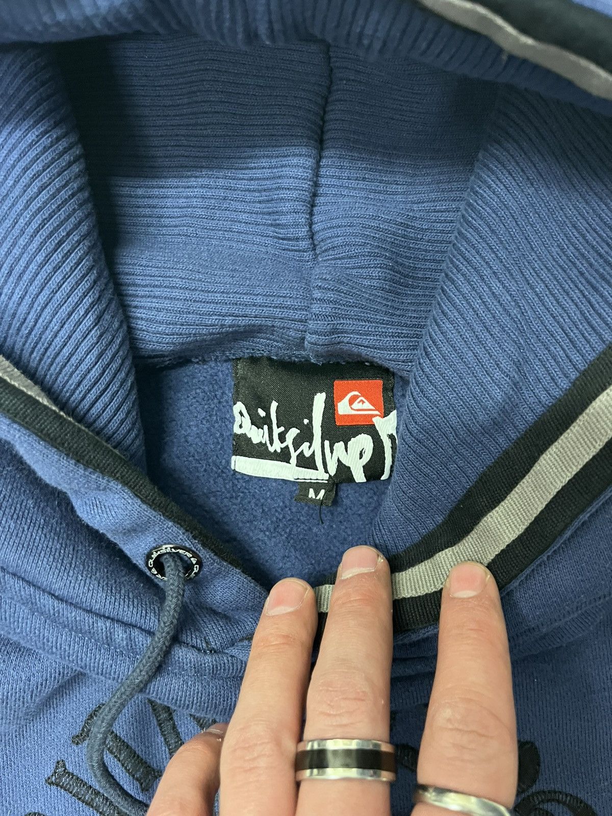 Quiksilver Vintage blue quiksilver hoodie Size US M / EU 48-50 / 2 - 3 Thumbnail