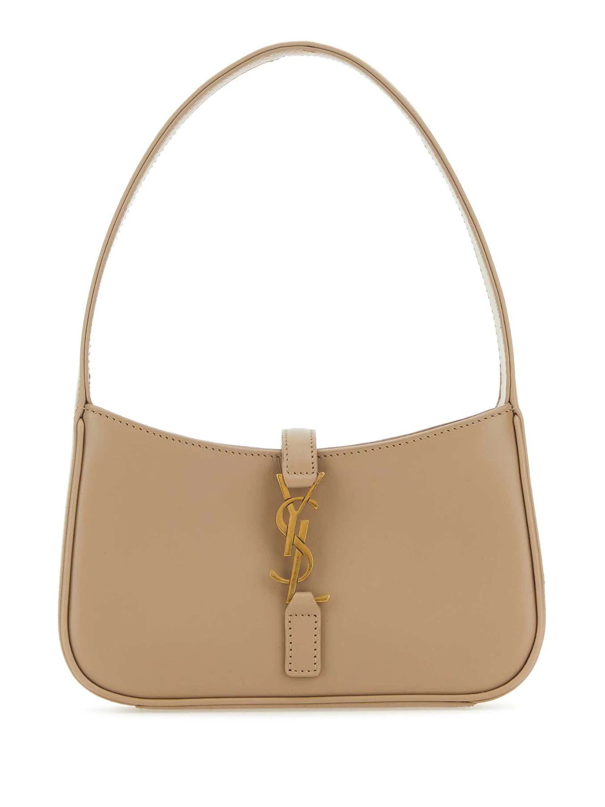 Saint Laurent Paris o1b1hav110824 Size: OS / Mini Le 5 A7 Leather Bag Rosey Sand Size ONE SIZE - 1 Thumbnail