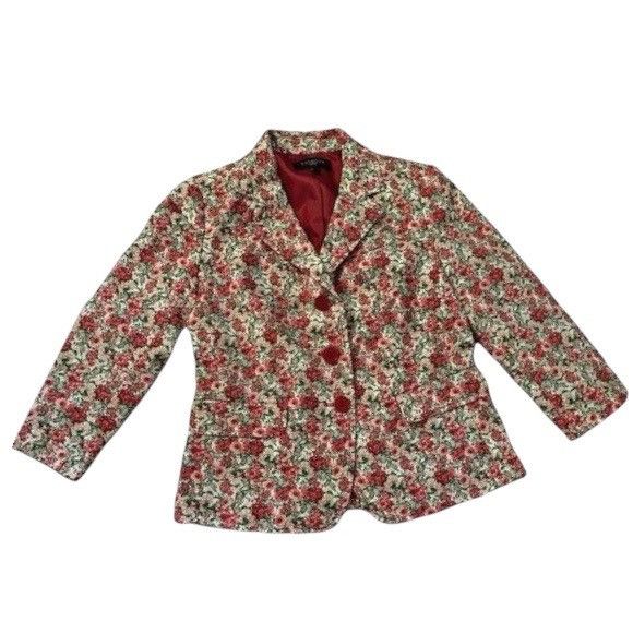 Talbots Talbots Petites Micro Floral Print Romantic Blazer Size XS / US 0-2 / IT 36-38 - 1 Thumbnail