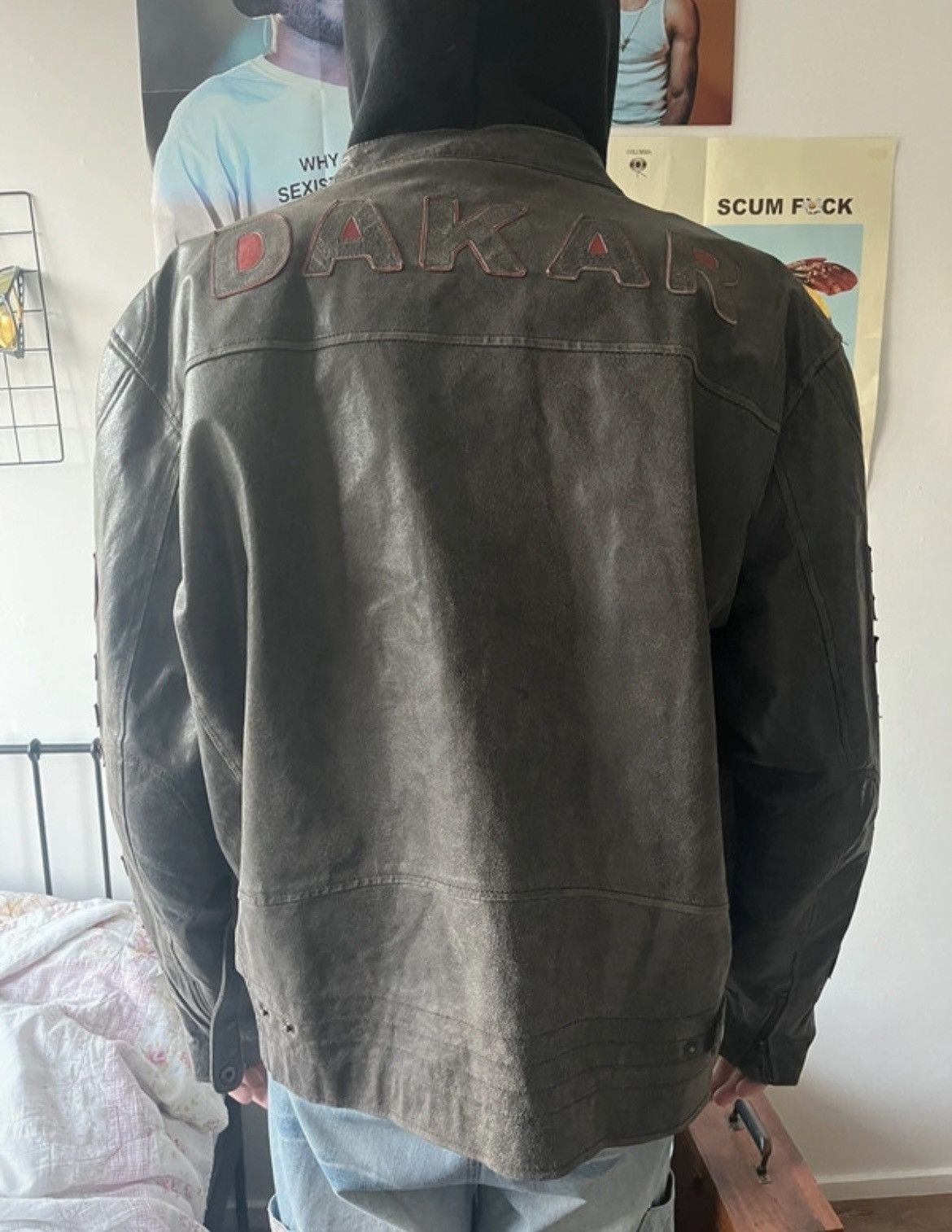 Vintage Dakar vintage racing leather jacket Size US XXL / EU 58 / 5 - 8 Thumbnail