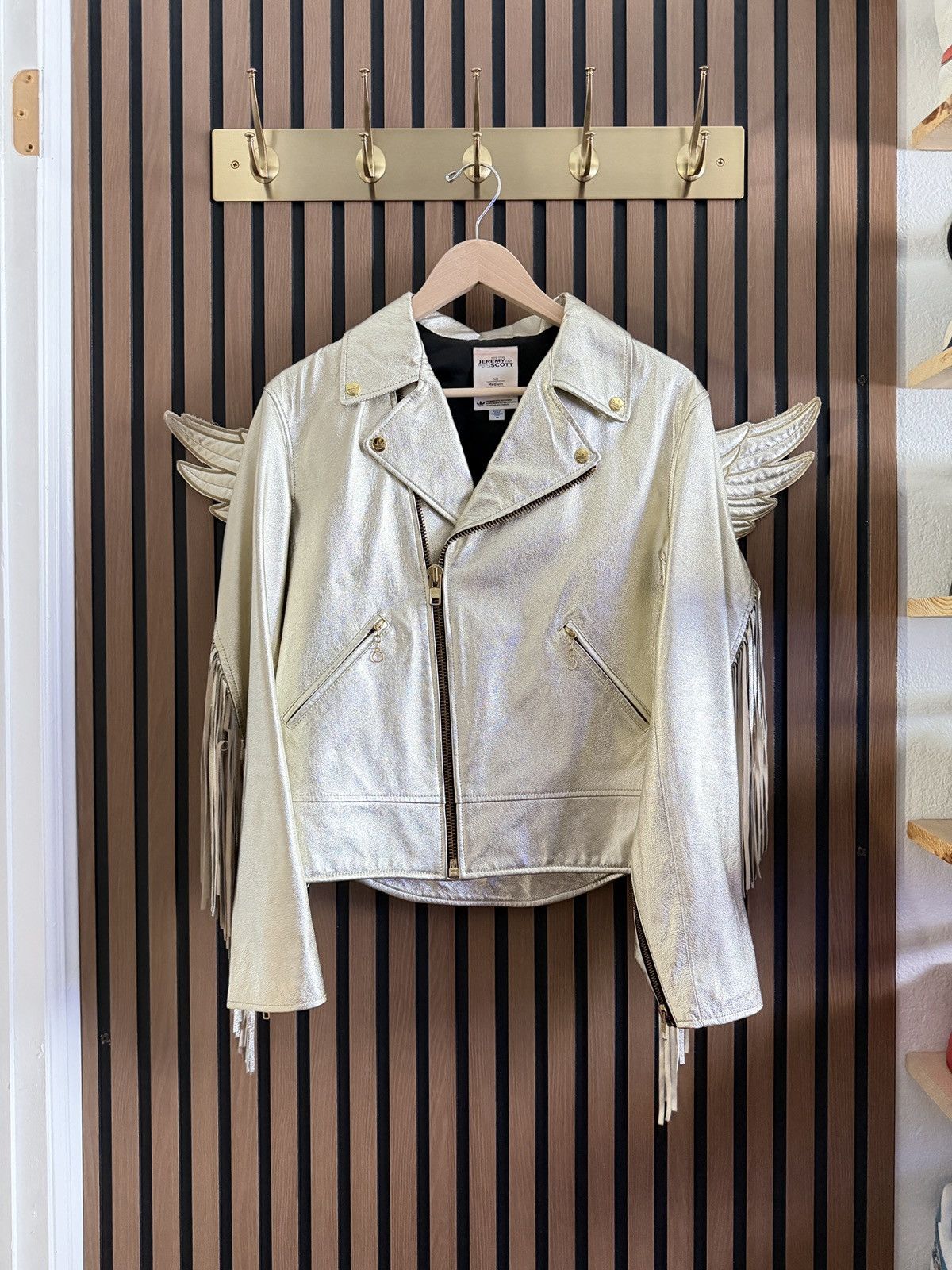 Jeremy Scott x Adidas Wings Jacket Gold