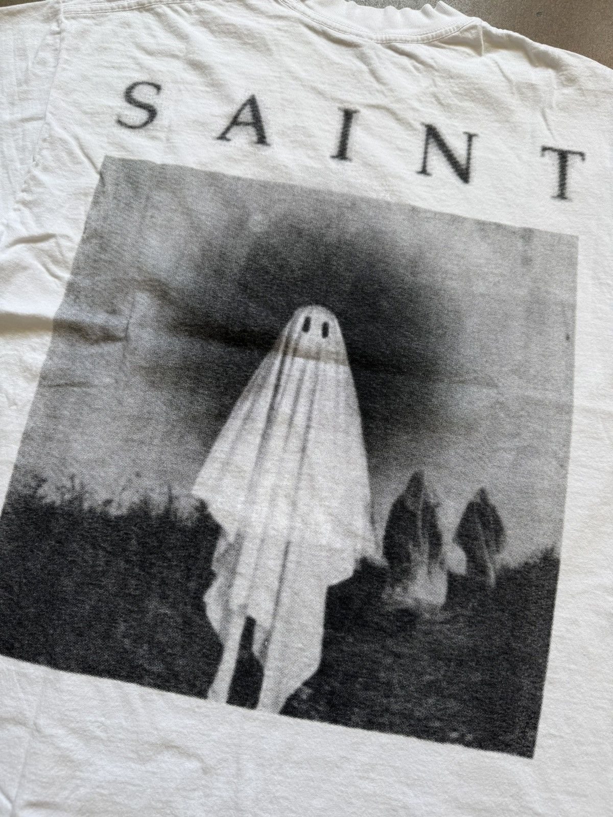 Saint Michael Saint Michael x NAV OMW2 Rexdale Tee White 001 Medium Size US M / EU 48-50 / 2 - 5 Thumbnail