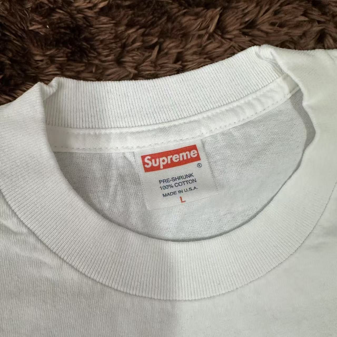 Supreme Supreme 2005 pink on White box logo tee Size US L / EU 52-54 / 3 - 3 Thumbnail