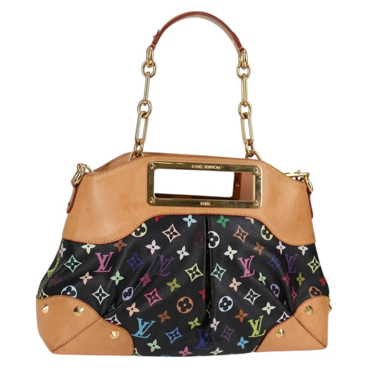 Louis Vuitton LOUIS VUITTON Monogram Multicolor Judy MM Bag Black M40256 Size ONE SIZE - 1 Thumbnail