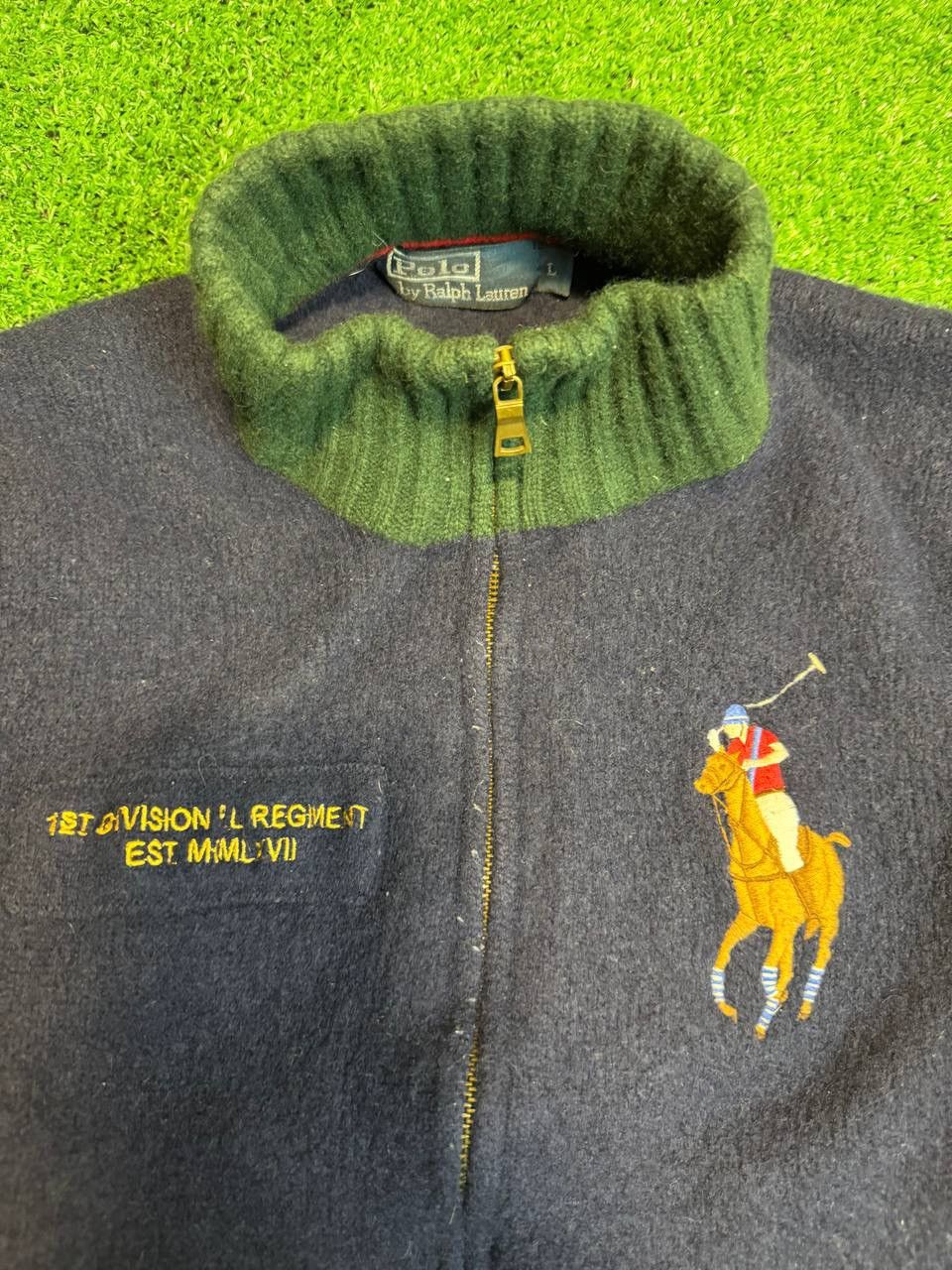 Polo Ralph Lauren Vintage y2k Polo Ralph Lauren Wool Embroidered Logo Zip Size US S / EU 44-46 / 1 - 2 Thumbnail