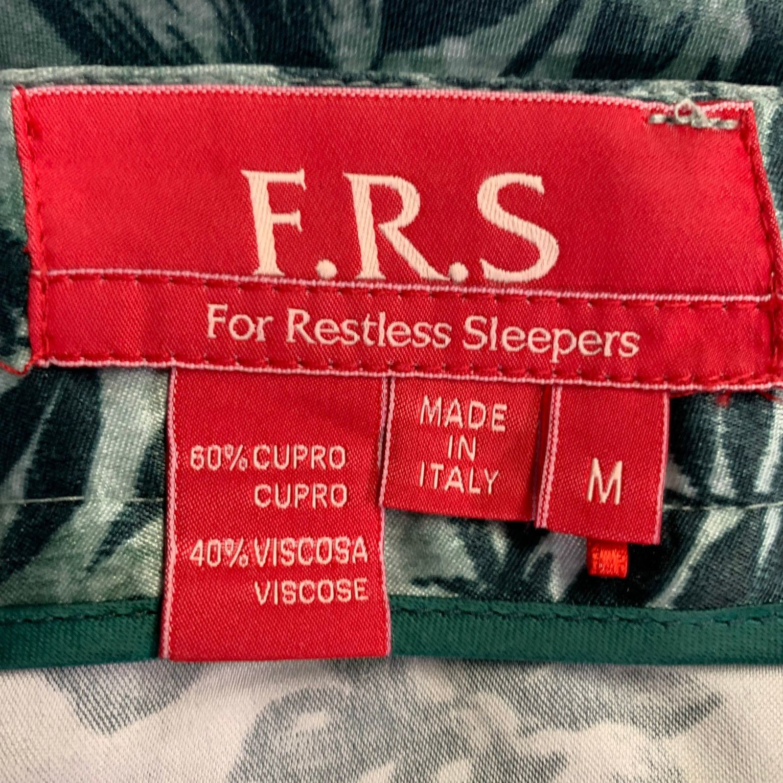 F.R.S F.R.S. Size M Green Brown Cupro Graphic Pajama Pantsuit Size 32" / US 10 / IT 46 - 9 Thumbnail