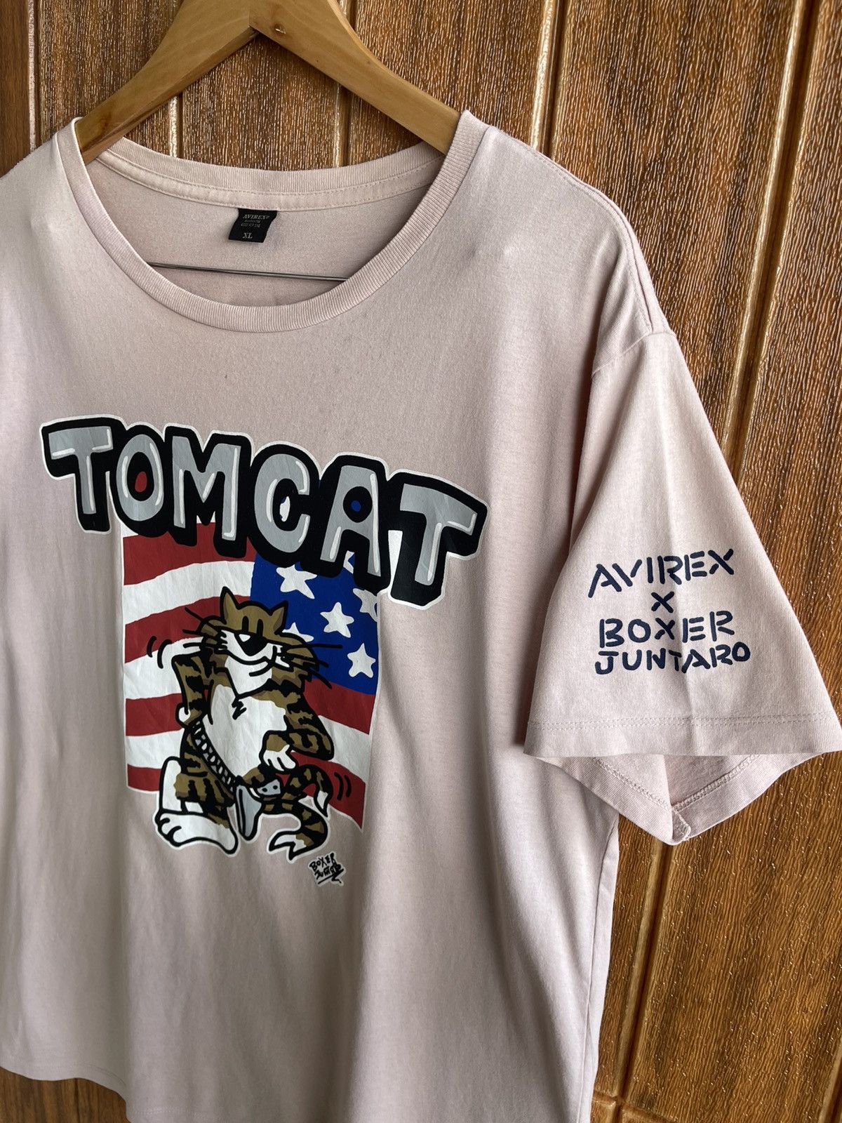 Avirex Vintage’y2k🔥AVIREX x BOXER JUNTARO TOMCAT🔥Big Print Tshirt Size US XL / EU 56 / 4 - 3 Thumbnail