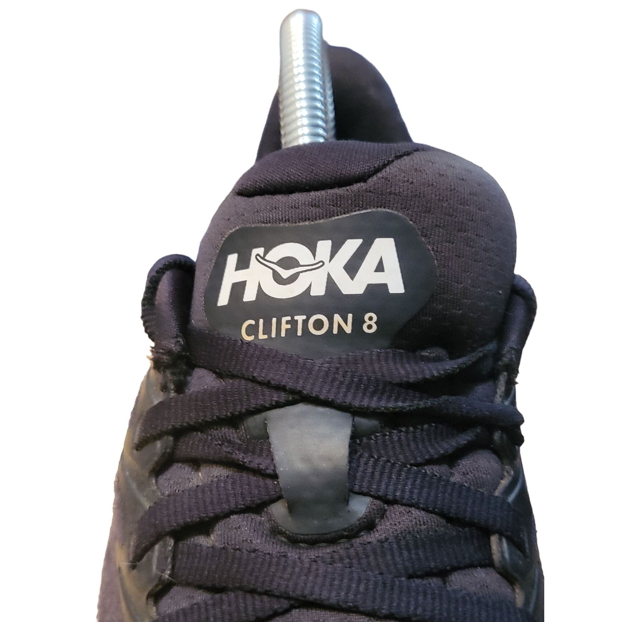 Hoka Hoka One One Clifton 8 Women Sz 7B Black Low Top Lace Up Ath Size US 7 / IT 37 - 4 Thumbnail
