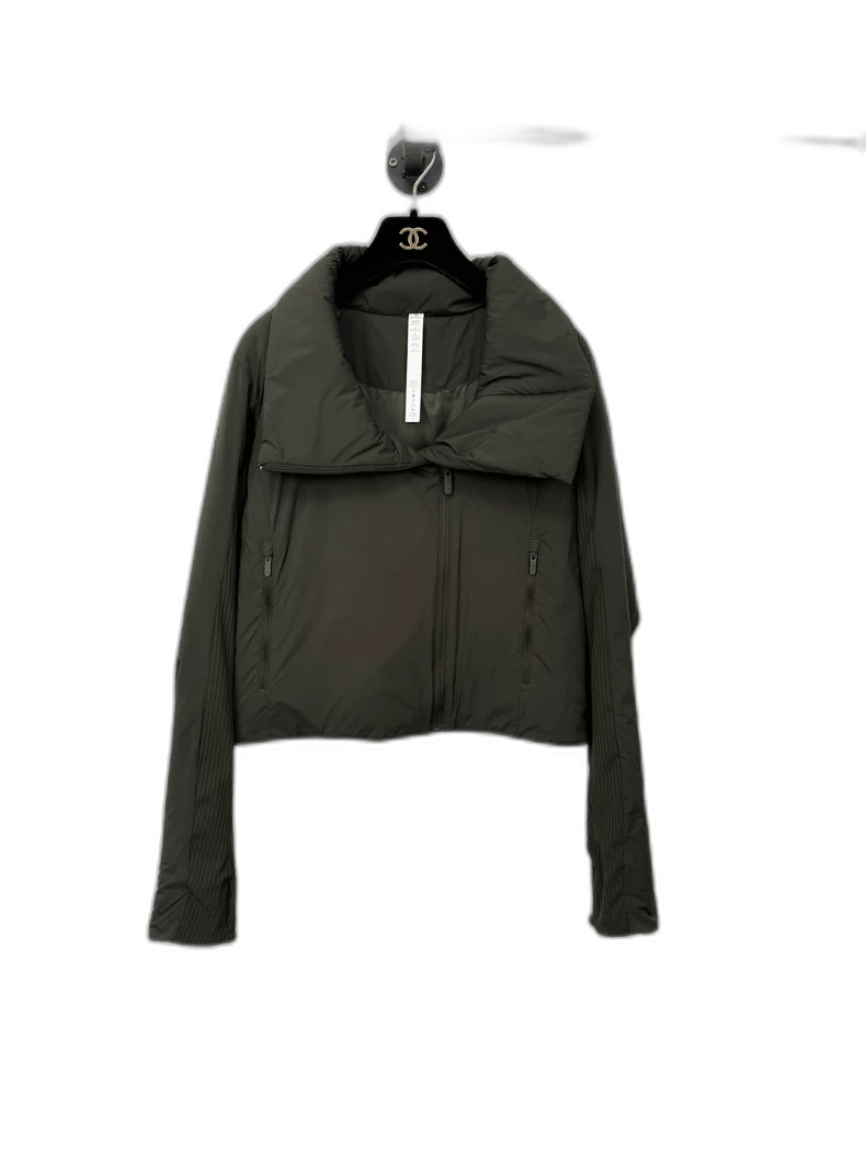 Canada Goose Lululemon Olive Green Cotton Jacket Size M / US 6-8 / IT 42-44 - 1 Thumbnail