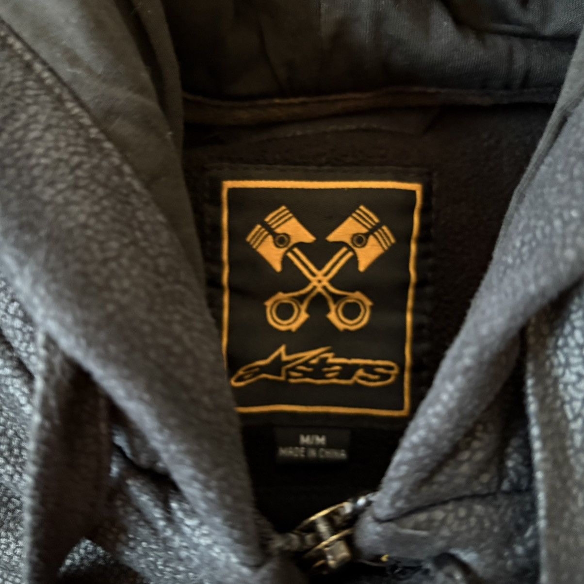 Alpinestars Alpinestars Black Hooded Faux Leather Jacket Size US M / EU 48-50 / 2 - 4 Thumbnail