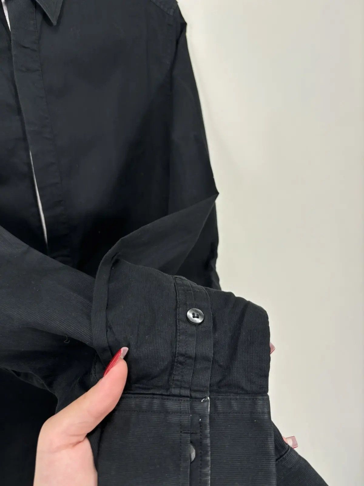 Dolce & Gabbana × Vintage Vintage Dolce & Gabbana Men's Formal Black Button Up Shirt Size US S / EU 44-46 / 1 - 3 Thumbnail