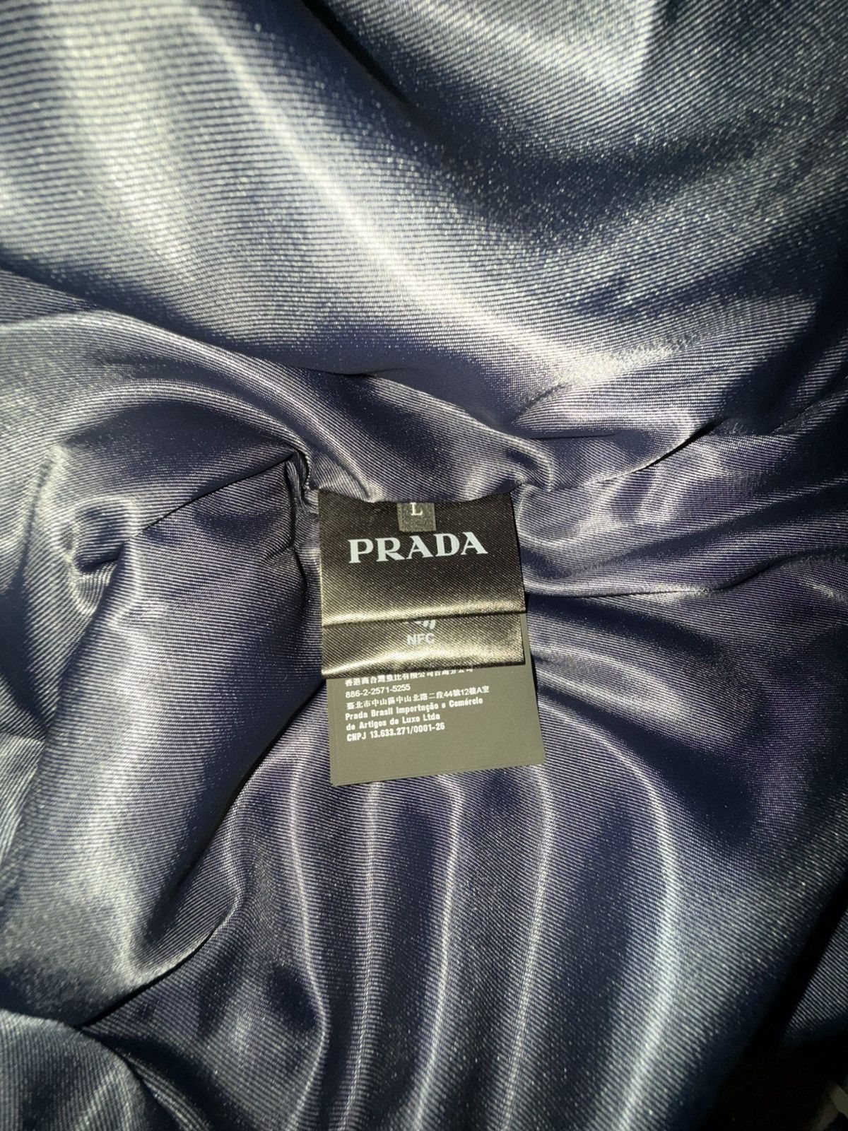 Prada Prada Corduroy Logo Snap Button Up Navy Shirt Jacket Size US L / EU 52-54 / 3 - 5 Thumbnail