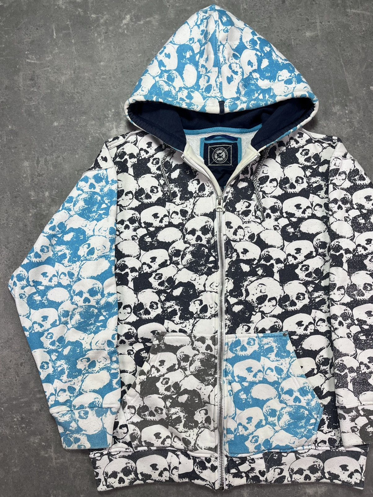 G-Unit G-Unit Rare AOP Skulls Printed Baggy Zip Hoodie XL XXL Size US XL / EU 56 / 4 - 3 Thumbnail