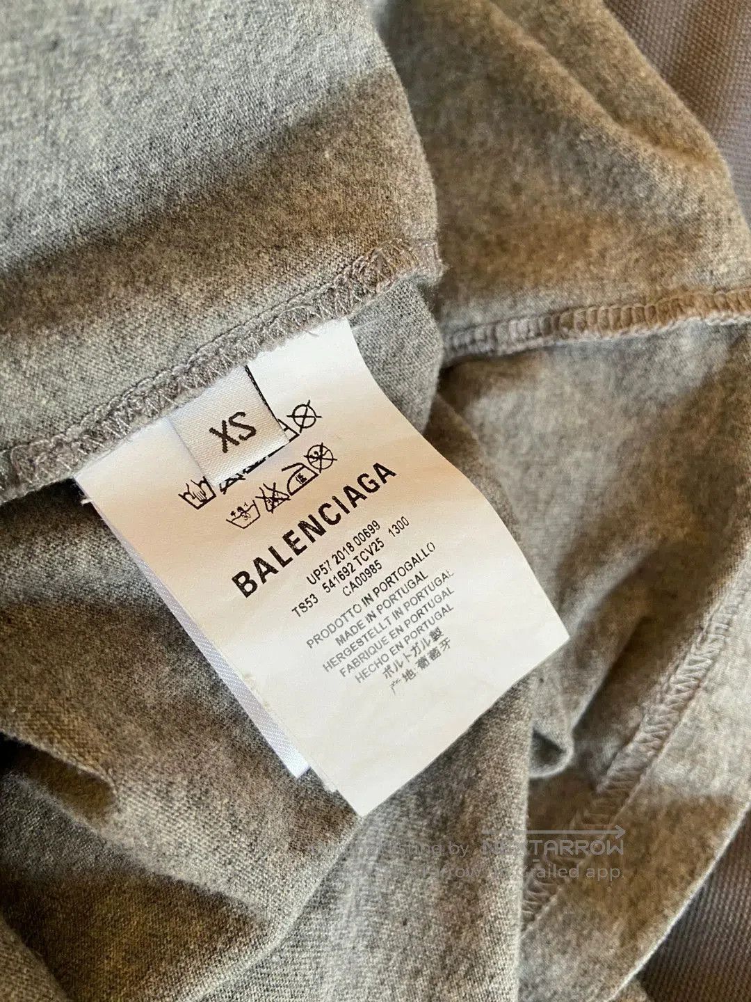 Balenciaga balenciaga gray logo tee shirt. Size US XS / EU 42 / 0 - 4 Thumbnail