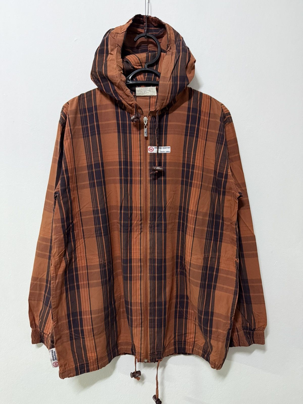 Issey Miyake Hai Sporting gear by Issey miyake checkered hooded Jacket Size US M / EU 48-50 / 2 - 1 Thumbnail