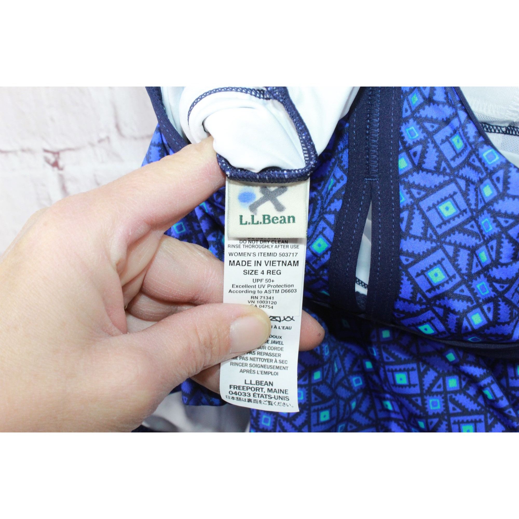 L.L. Bean LL Bean Lightly Padded Lined Racer Back Tankini Suit Top Size S / US 4 / IT 40 - 7 Thumbnail