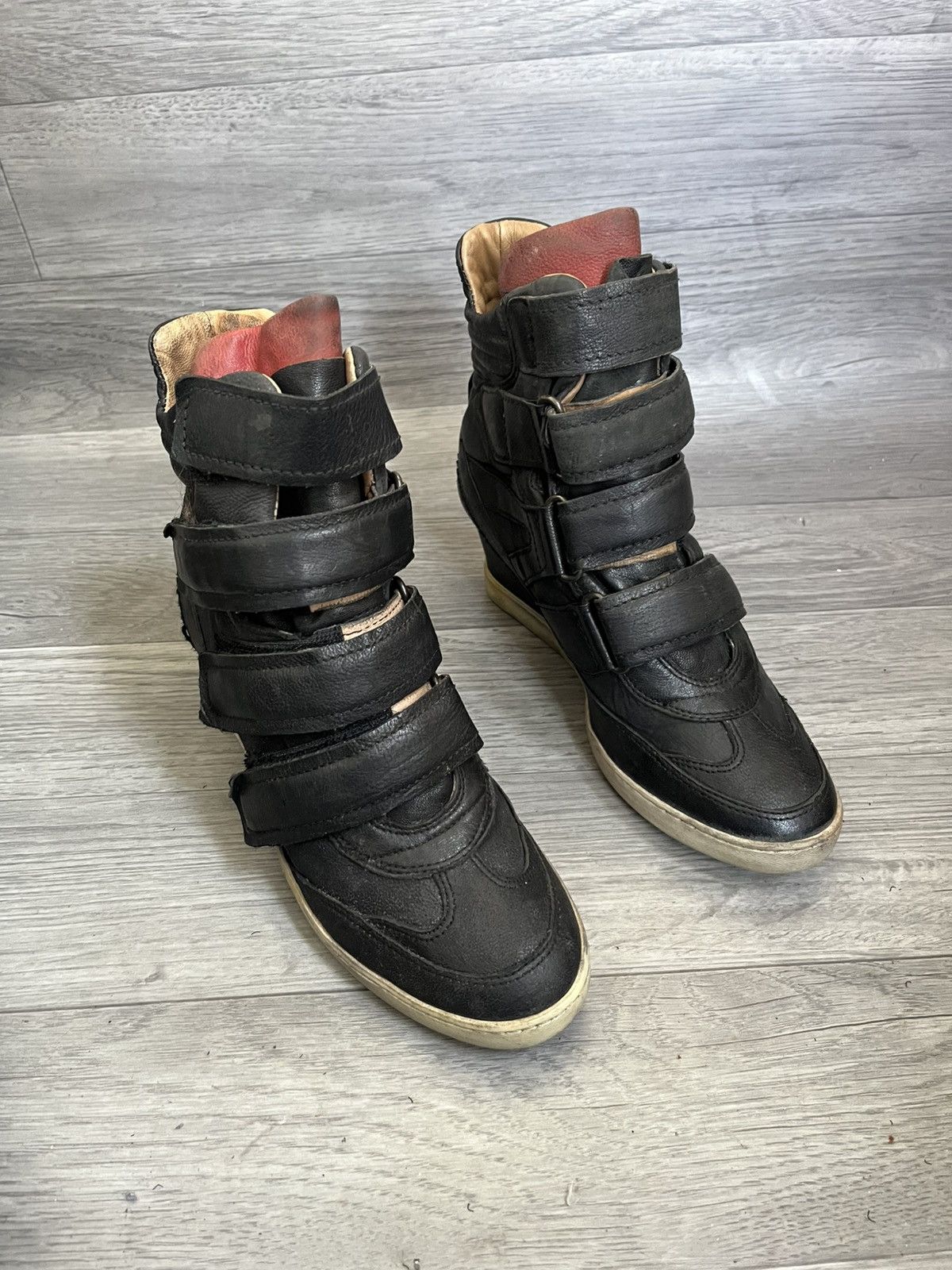 A.S.98 A.S.98 black strappy grunge wedge boots , isabel marant Y2k Size US 8 / IT 38 - 7 Thumbnail