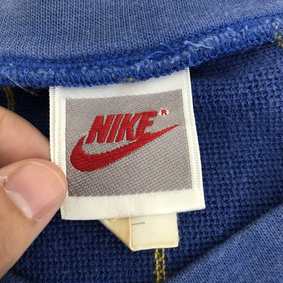 NIKE Gray Label Baseball Swoosh V-Neck Sweatshirt