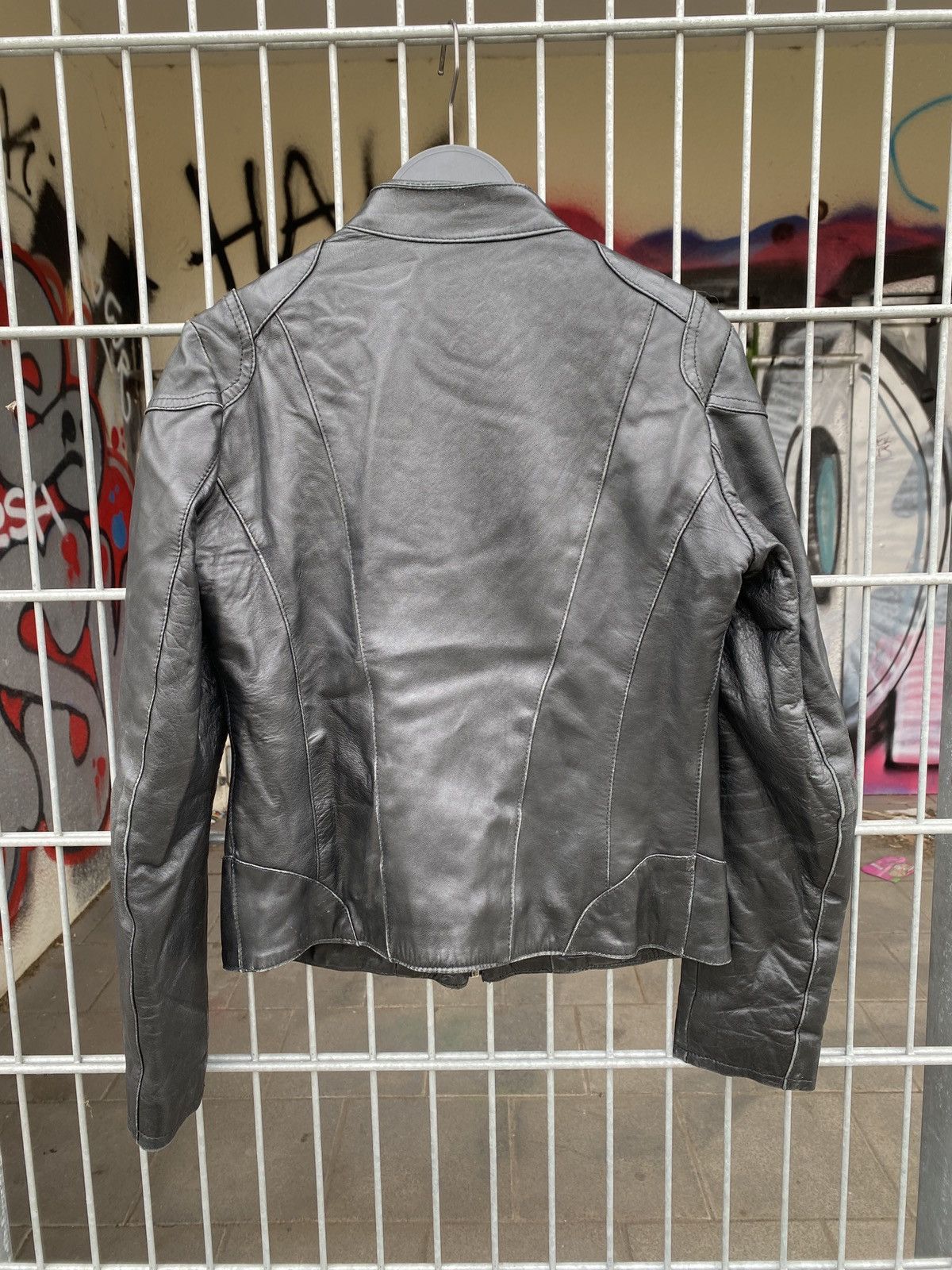 vintage leather jacket made in italy