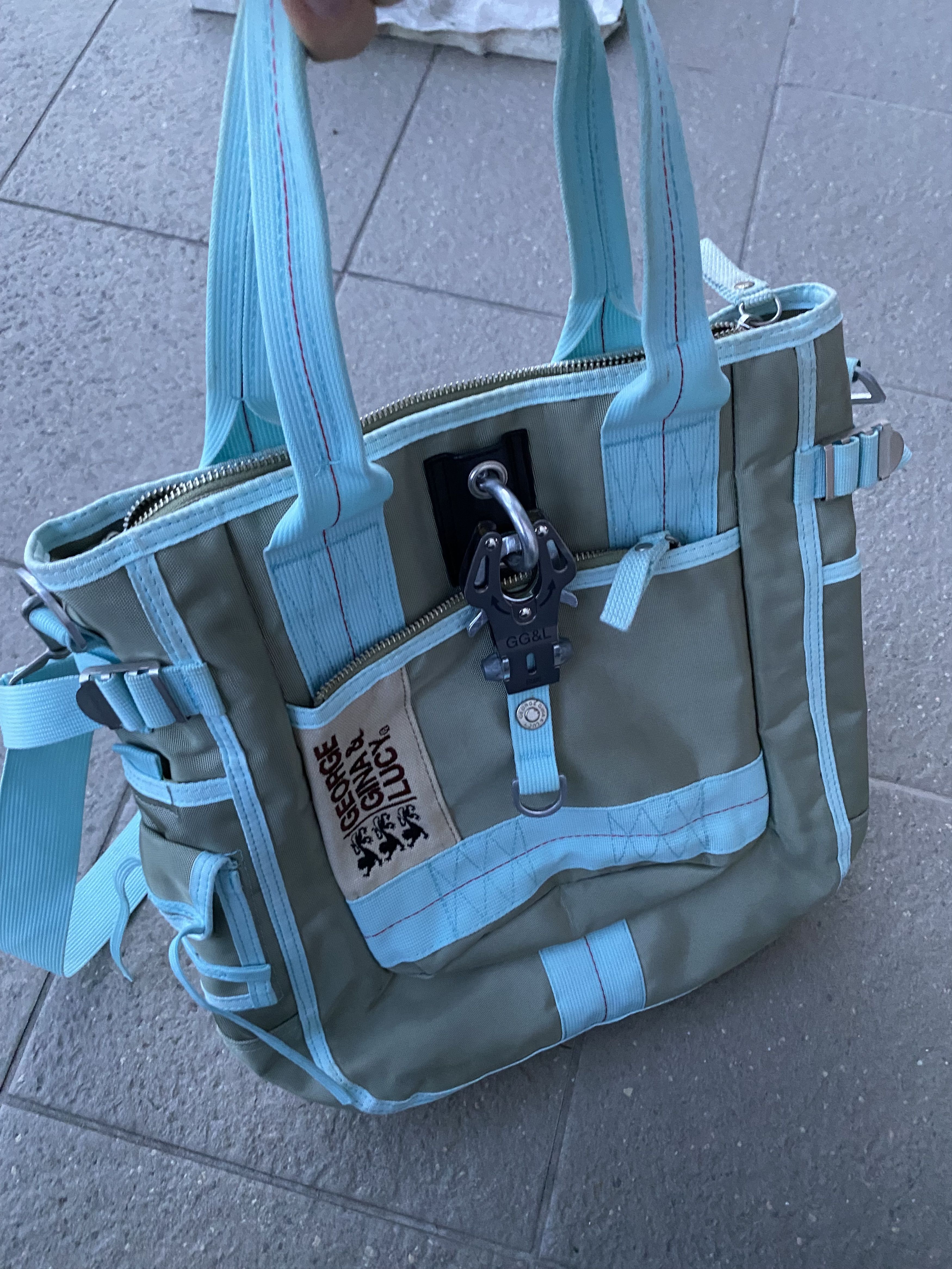 Japanese Brand Beige GGL Bag George Gina&Lucy Alyx Bag Style Cargo Size ONE SIZE - 6 Thumbnail