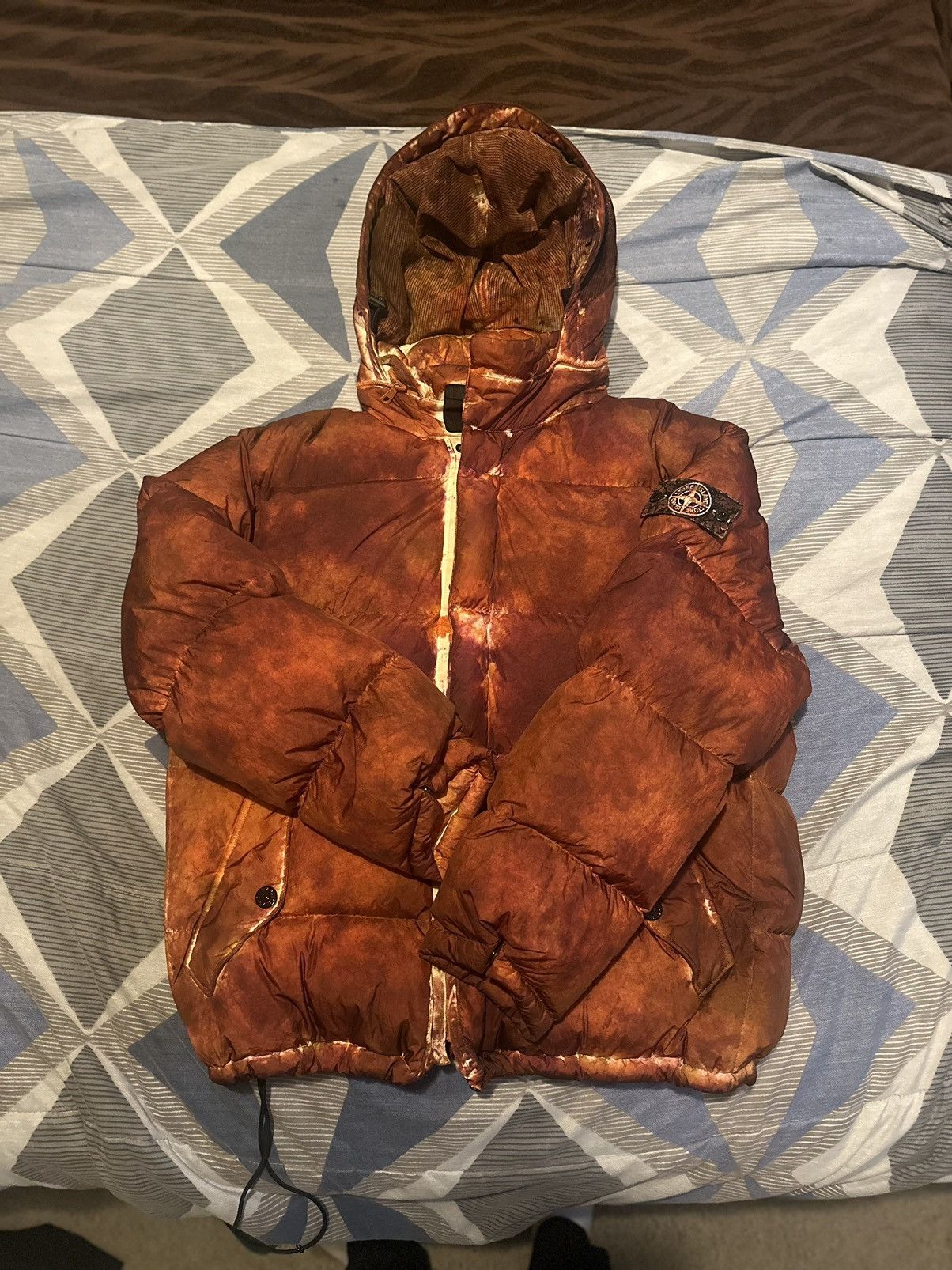 Supreme Supreme Stone Island Orange Camo Jacket | Grailed