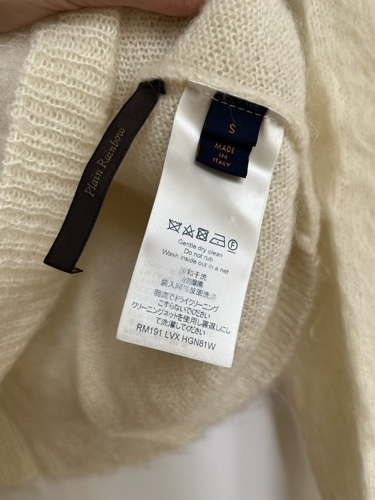 Louis Vuitton Louis Vuitton SS19 Plain Rainbow Dyed Mohair Sweater Size US S / EU 44-46 / 1 - 6 Thumbnail