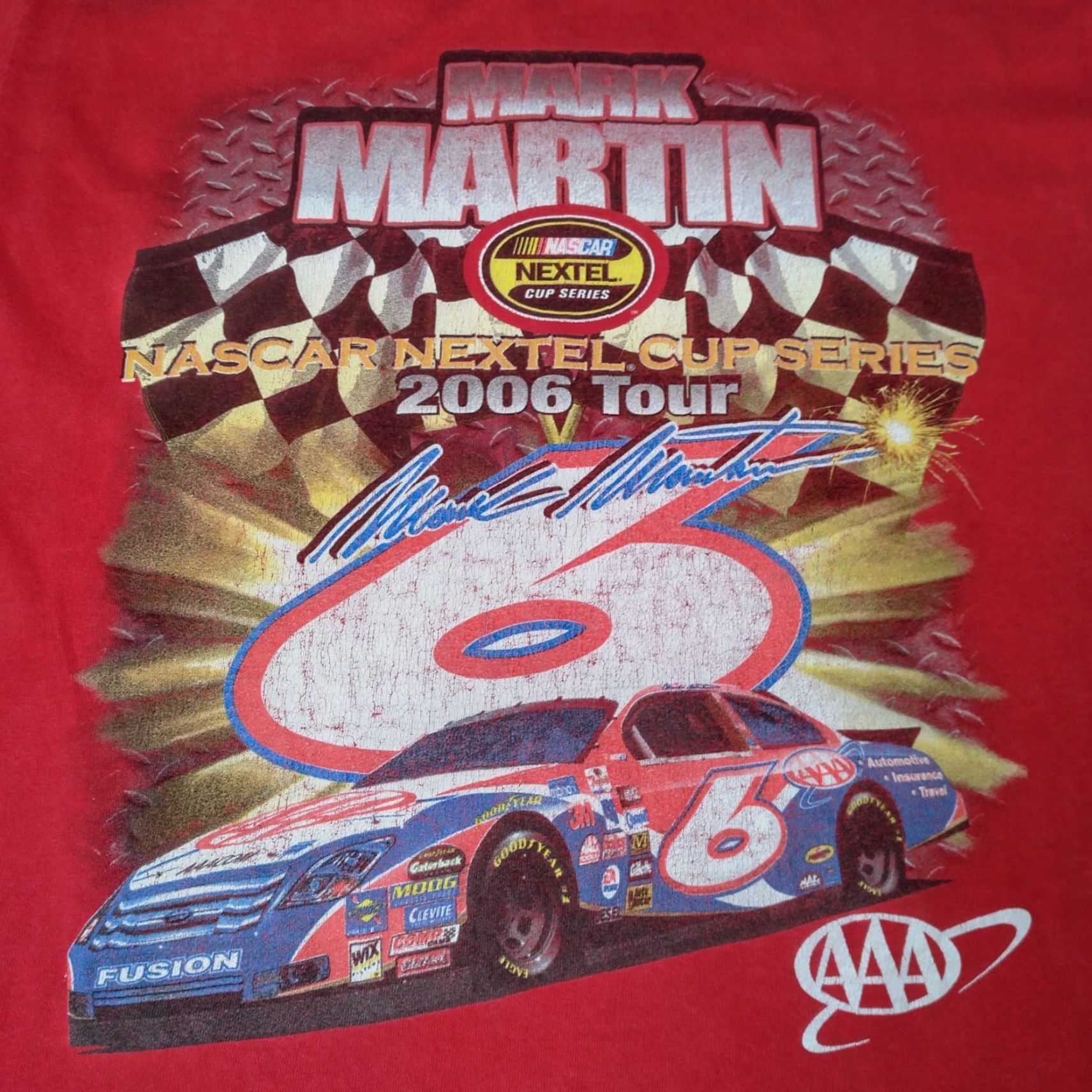 Vintage VINTAGE NASCAR Nextel Cup Series Mark Martin Shirt M Red Delta Pro Weight Men T-Shirt Race 2006?page Size US M / EU 48-50 / 2 - 2 Thumbnail