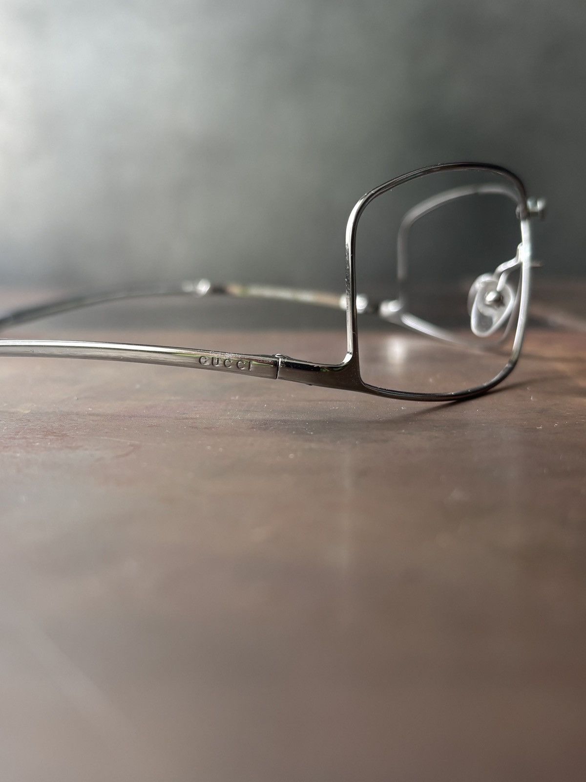 Gucci Vintage Gucci Frames 2000s Metal Shield GG 1709/S Tom Ford Size ONE SIZE - 4 Thumbnail