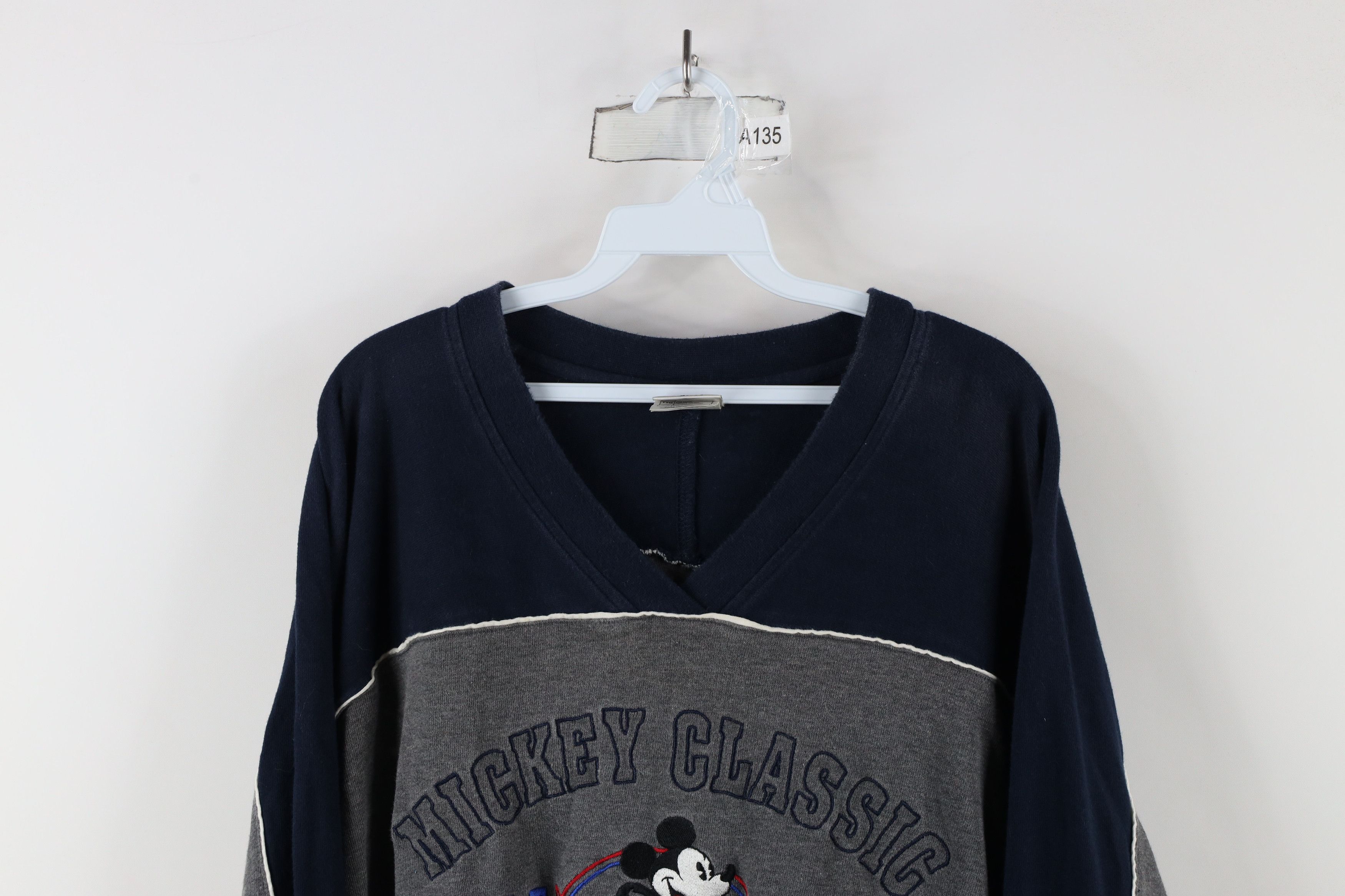 Disney × Vintage Vintage 90s Disney Mickey House Heavy Long Sleeve T-Shirt Size US XXL / EU 58 / 5 - 2 Thumbnail