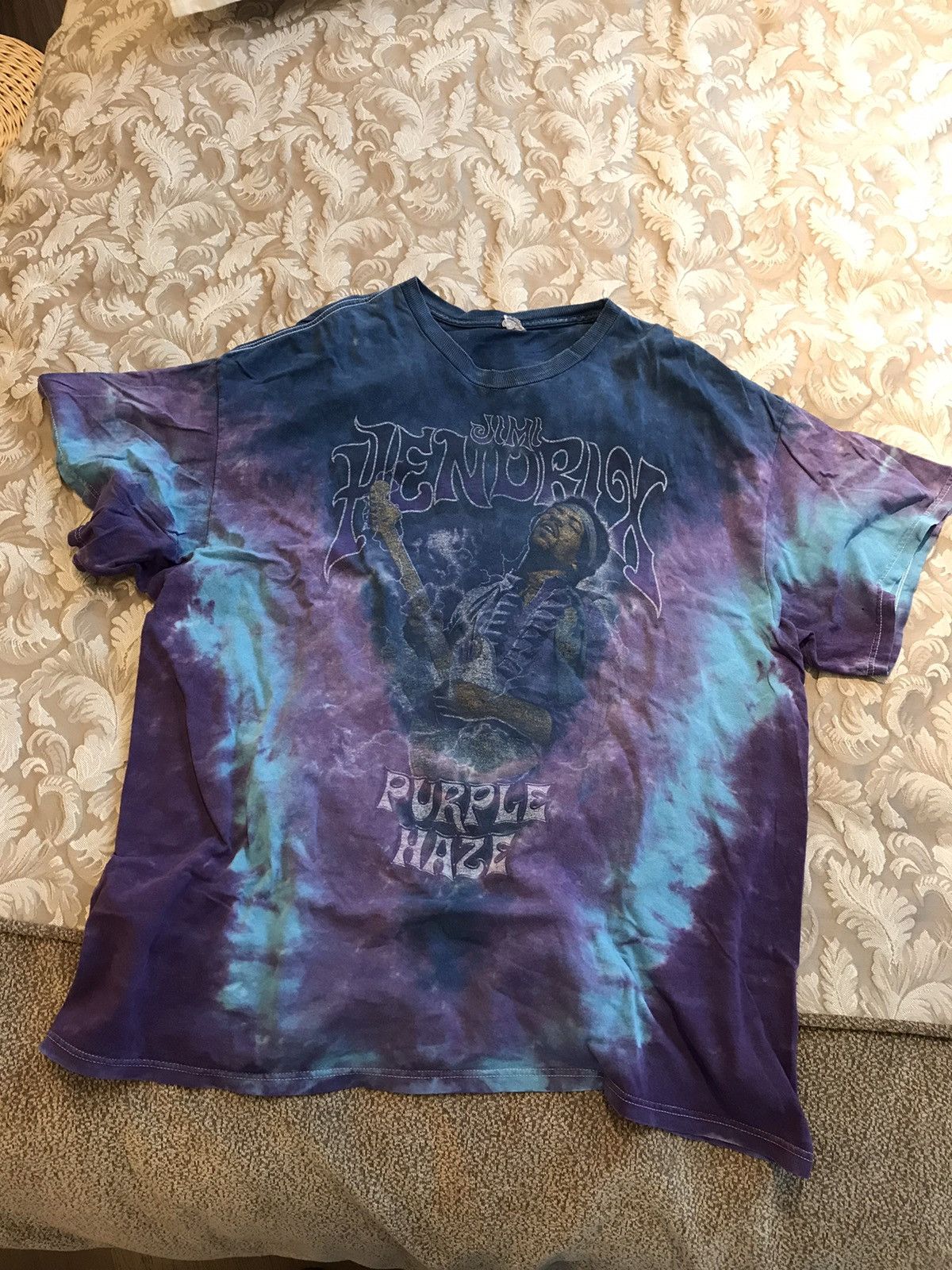 Band Tees × Jimi Hendrix × Vintage 90s Jimi Hendrix Purple Haze Tshirt Size US XL / EU 56 / 4 - 6 Thumbnail