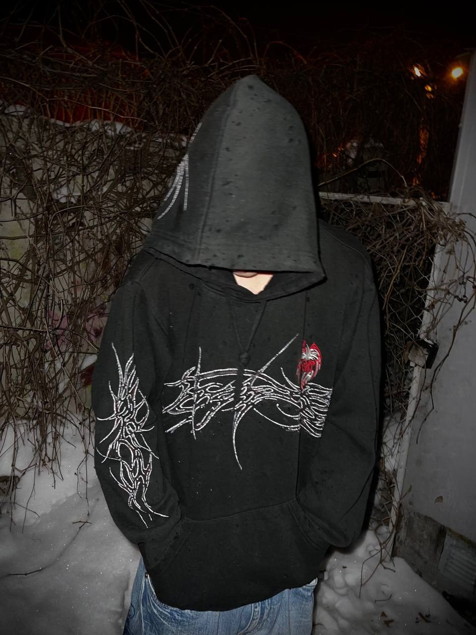 Affliction Metal tribal distressed hoodie Size US L / EU 52-54 / 3 - 3 Thumbnail