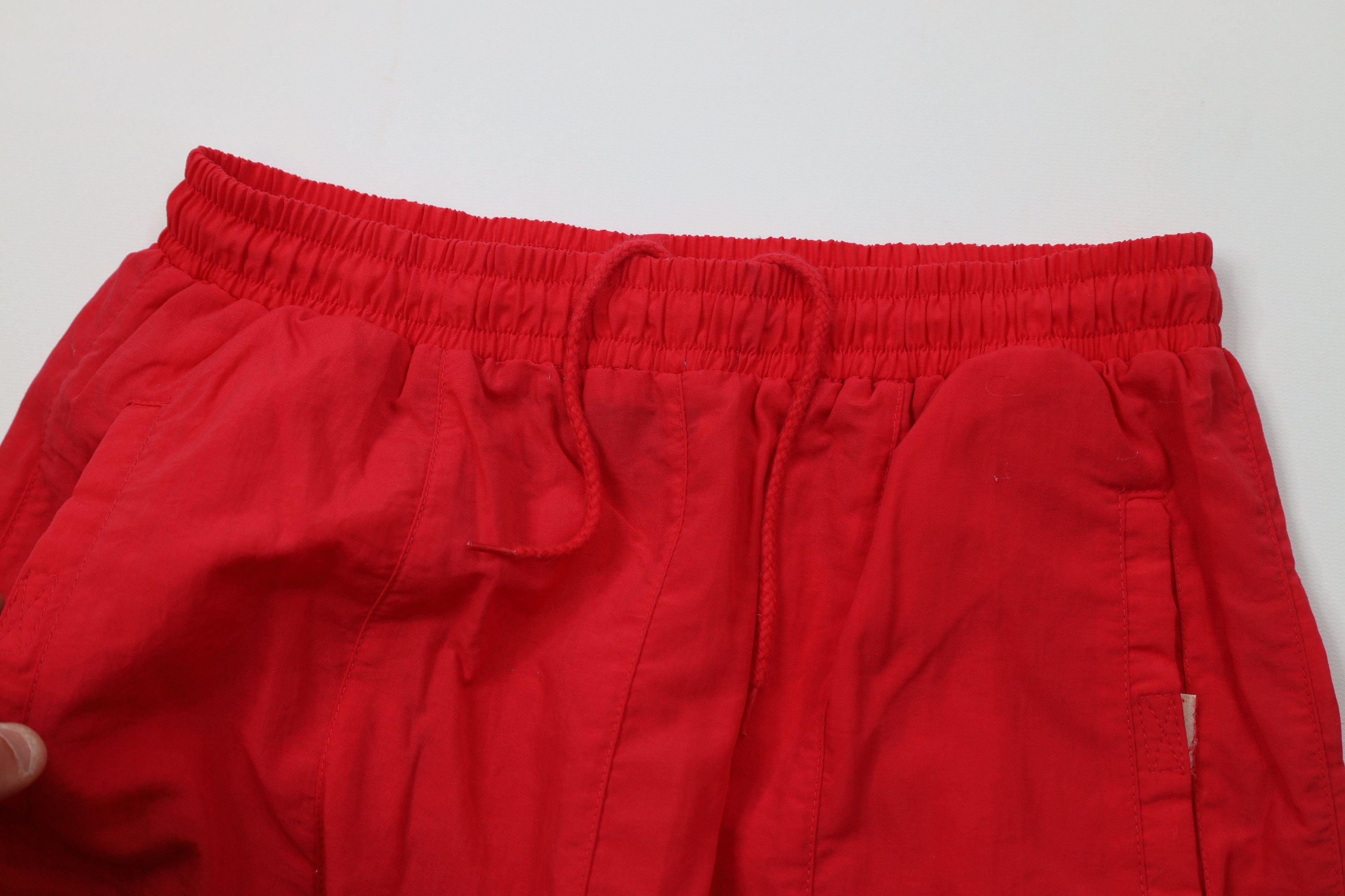 Vintage Vintage 90s Streetwear Blank Windbreaker Joggers Pants Red Size US 34 / EU 50 - 7 Thumbnail
