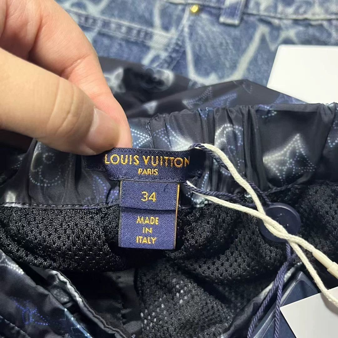 Louis Vuitton louis vuitton blue letter print jogger pants Size US 34 / EU 50 - 5 Thumbnail