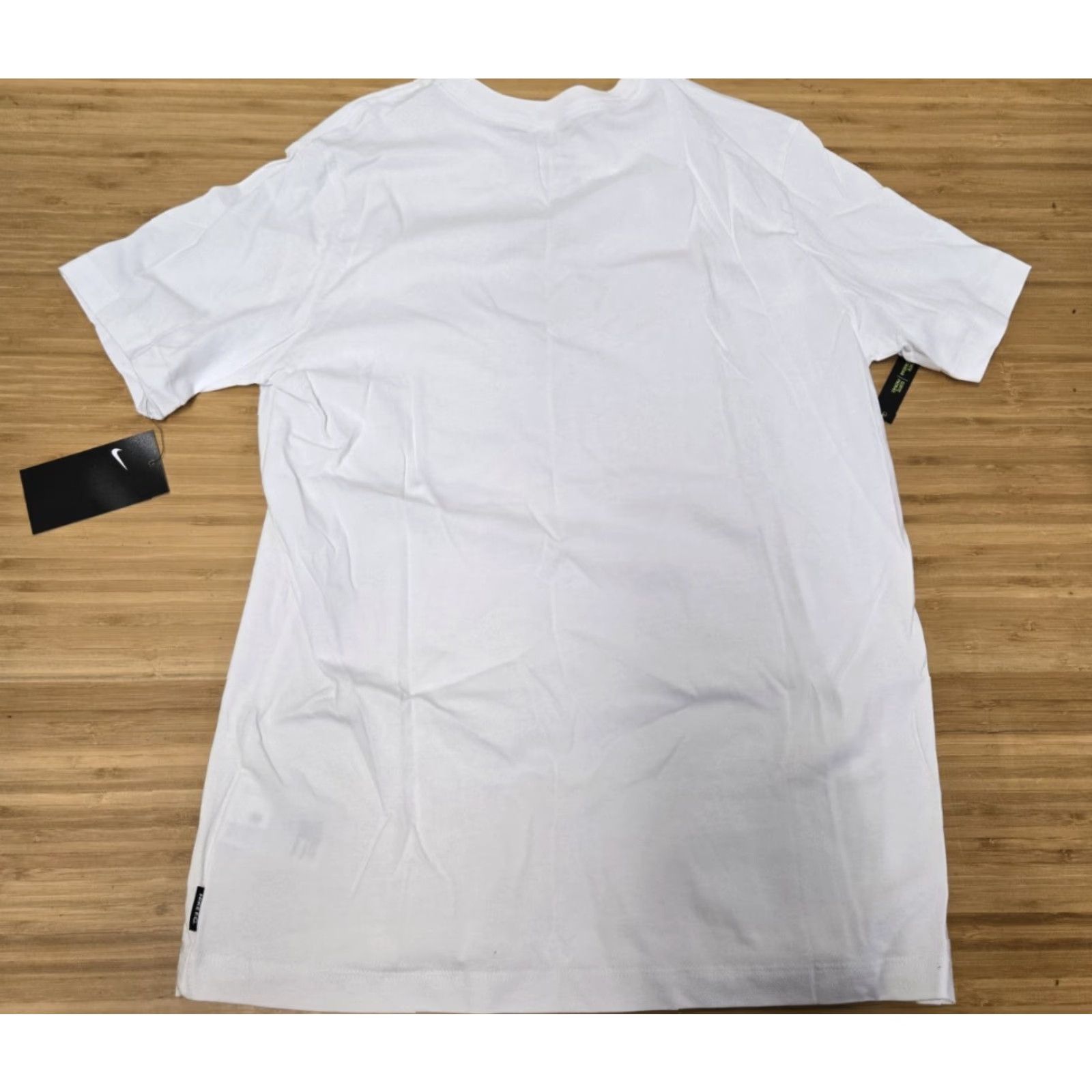 Nike Nike FC Soccer T-Shirt Men's M White Cotton Regular Short Sleeve Crew Neck Pullover Basic Sports Size US M / EU 48-50 / 2 - 5 Thumbnail